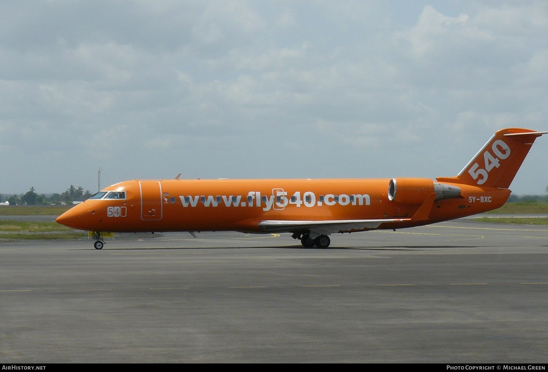 Aircraft Photo of 5Y-BXC | Bombardier CRJ-100 (CL-600-2B19) | Fly540 | AirHistory.net #395329