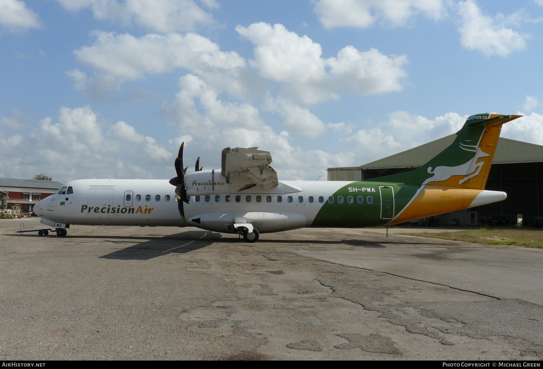 Aircraft Photo of 5H-PWA | ATR ATR-72-500 (ATR-72-212A) | Precision Air | AirHistory.net #395368