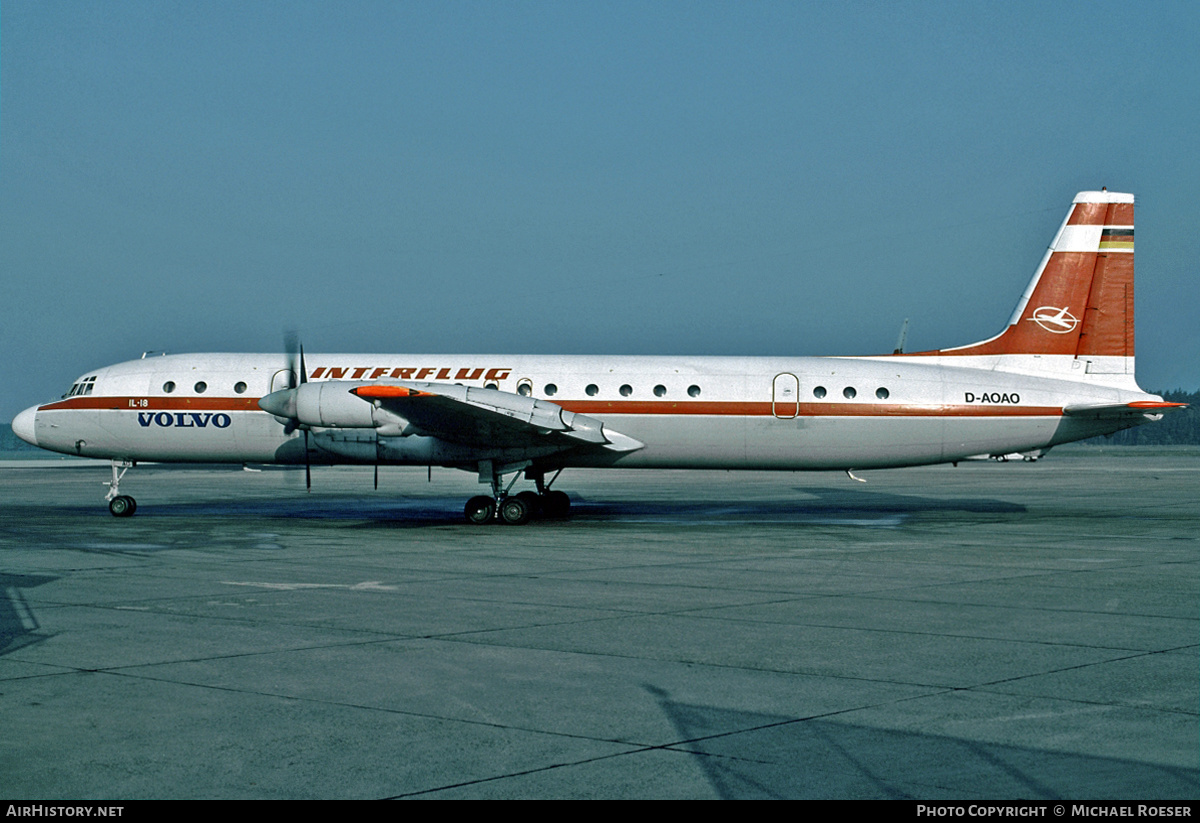 Aircraft Photo of D-AOAO | Ilyushin Il-18D | Interflug | AirHistory.net #395389