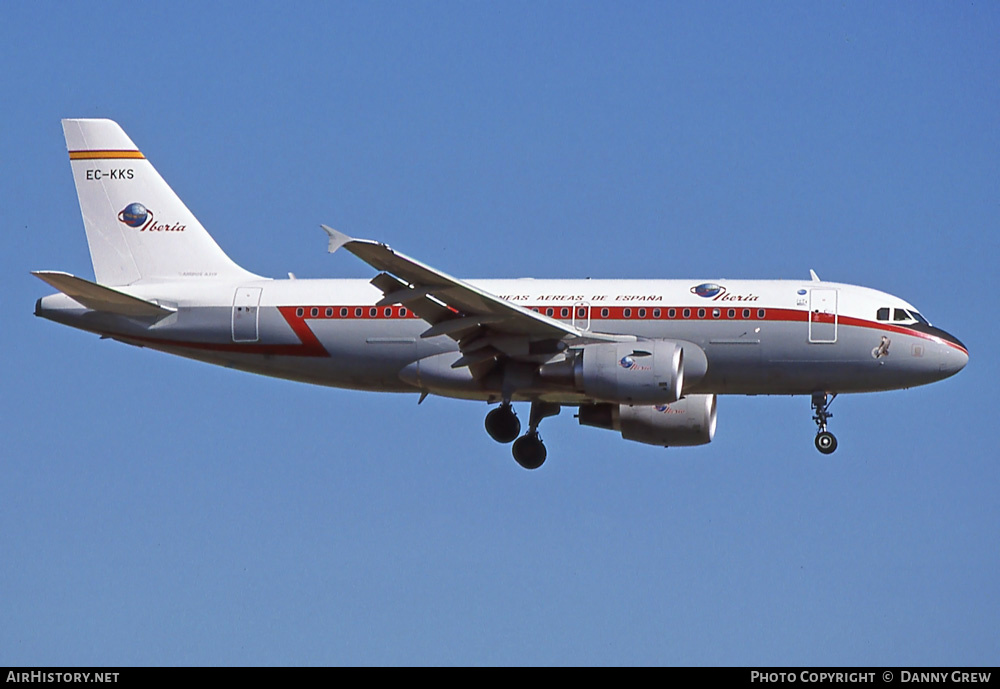 Aircraft Photo of EC-KKS | Airbus A319-111 | Iberia | AirHistory.net #395398
