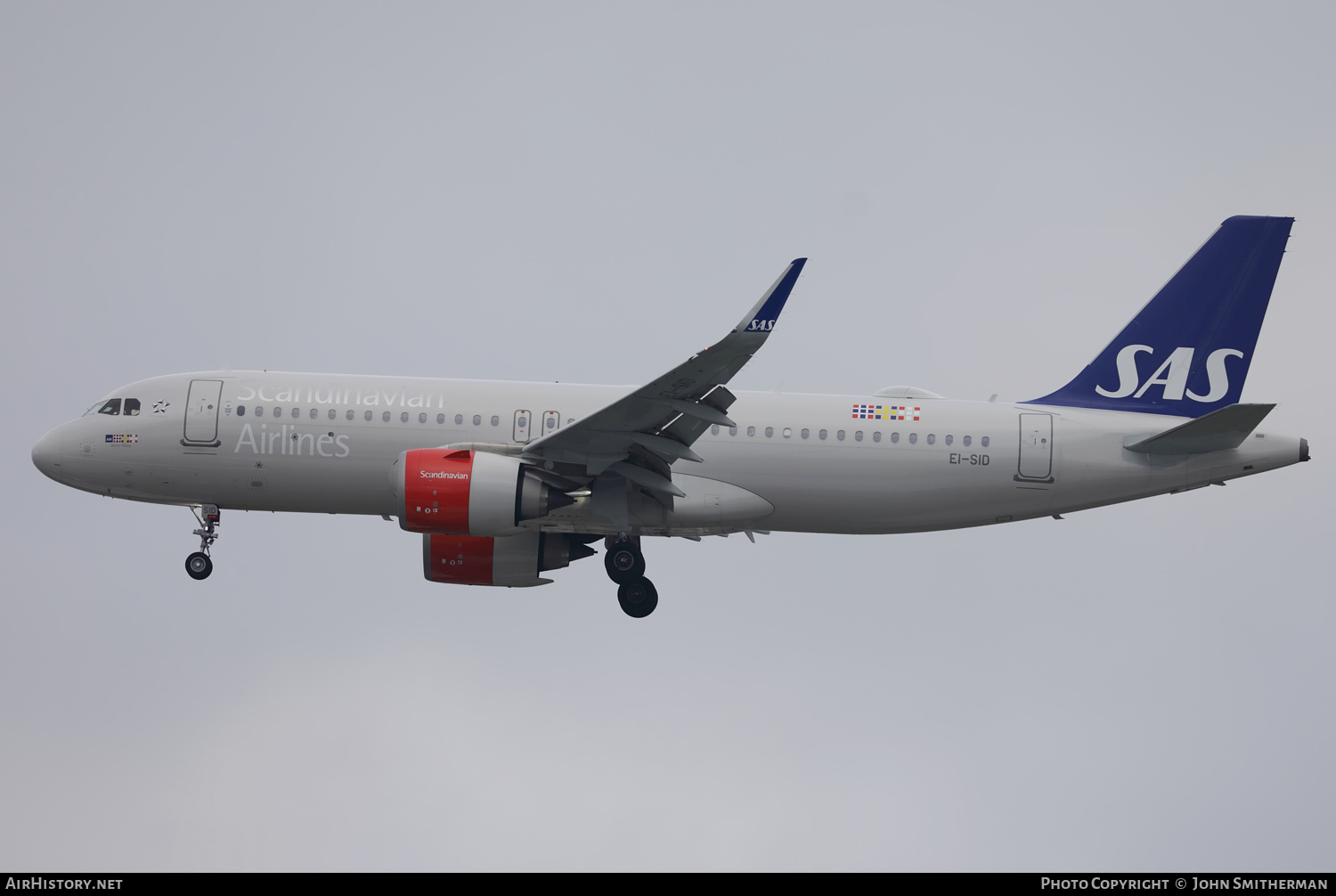 Aircraft Photo of EI-SID | Airbus A320-251N | Scandinavian Airlines - SAS | AirHistory.net #395448