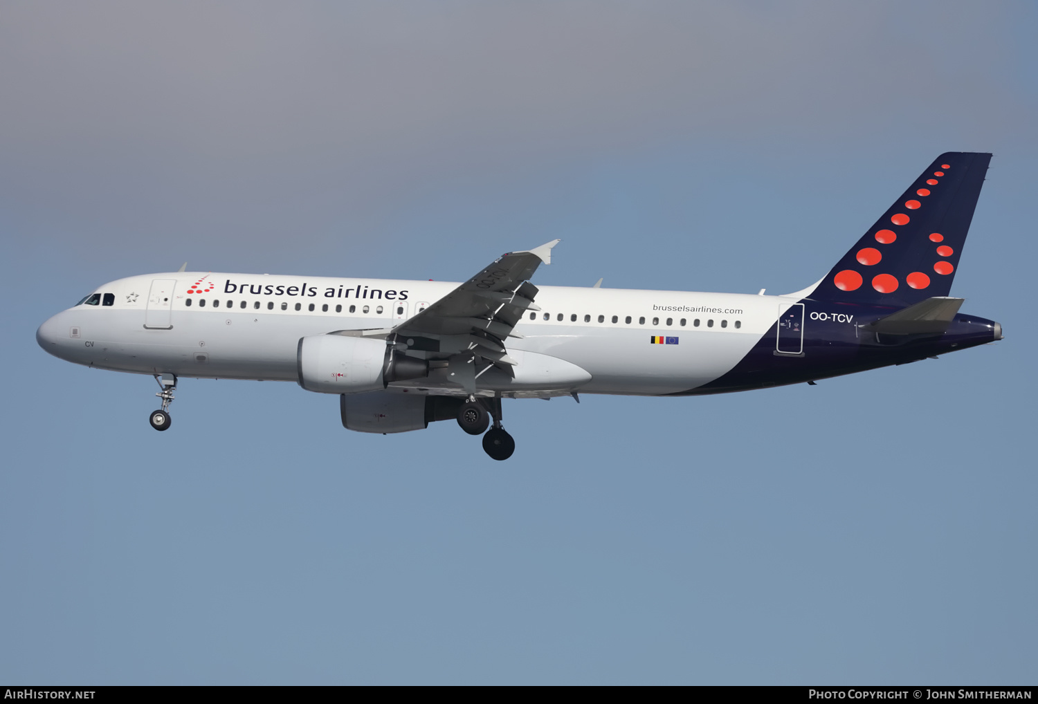 Aircraft Photo of OO-TCV | Airbus A320-231 | Brussels Airlines | AirHistory.net #395469
