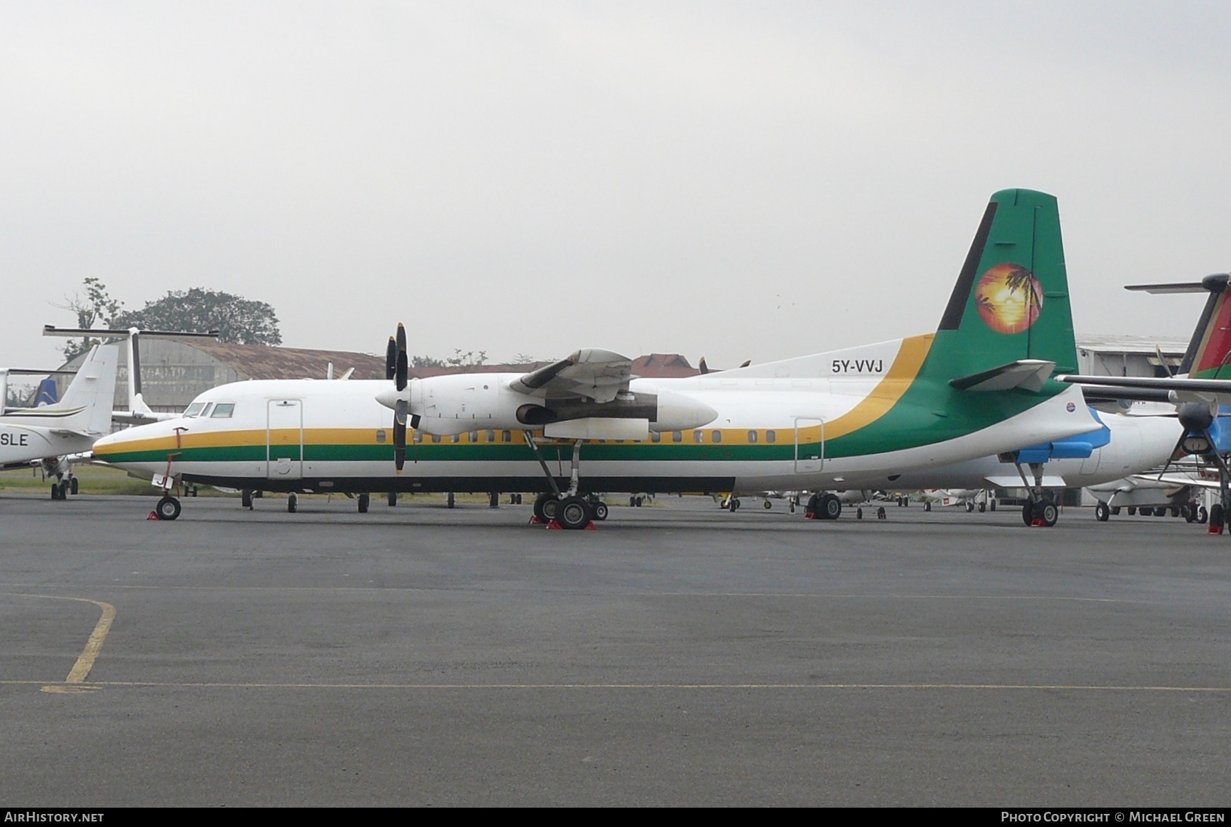 Aircraft Photo of 5Y-VVJ | Fokker 50 | Bluebird Aviation | AirHistory.net #395483