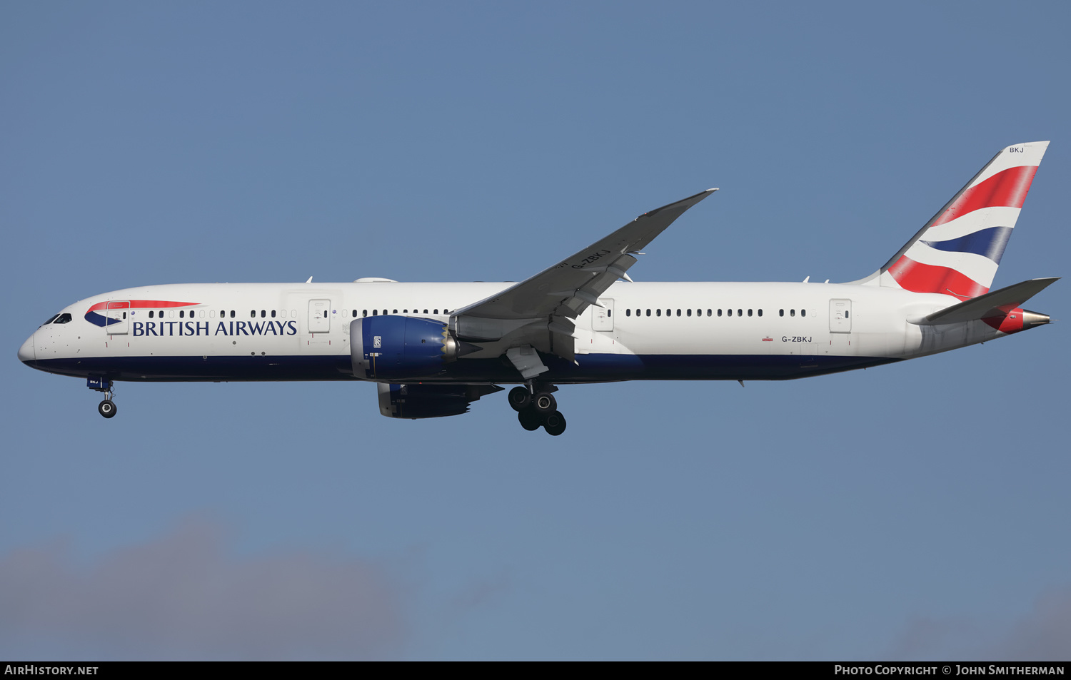Aircraft Photo of G-ZBKJ | Boeing 787-9 Dreamliner | British Airways | AirHistory.net #395490