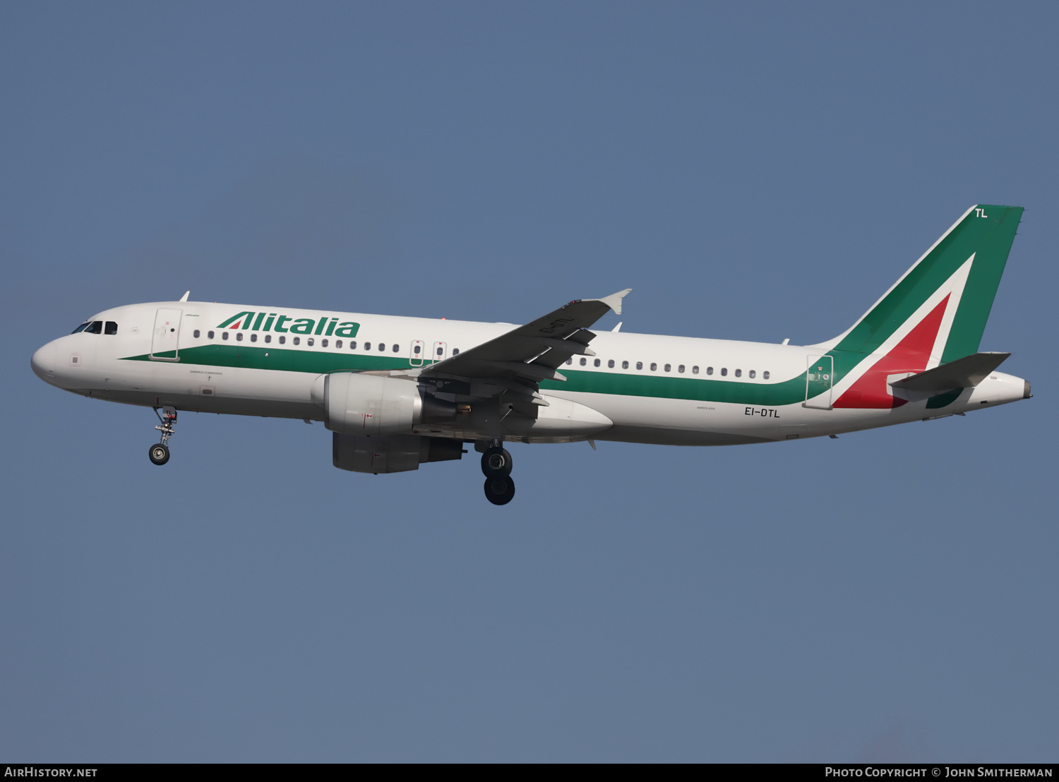 Aircraft Photo of EI-DTL | Airbus A320-216 | Alitalia | AirHistory.net #395493