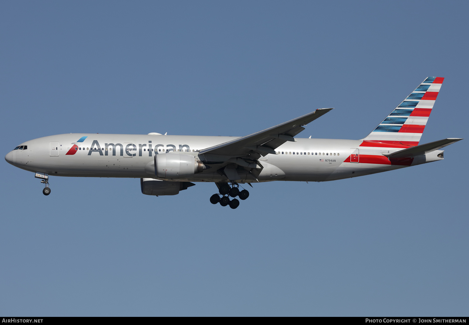 Aircraft Photo of N794AN | Boeing 777-223/ER | American Airlines | AirHistory.net #395522