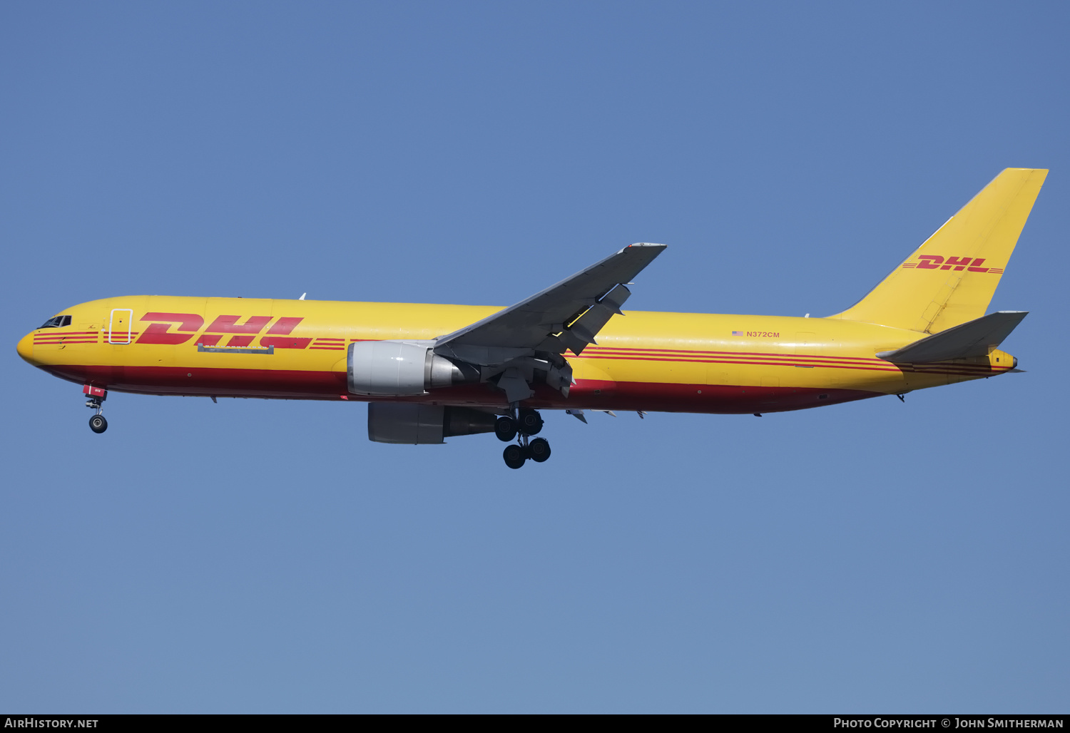 Aircraft Photo of N372CM | Boeing 767-338/ER(BDSF) | DHL International | AirHistory.net #395571
