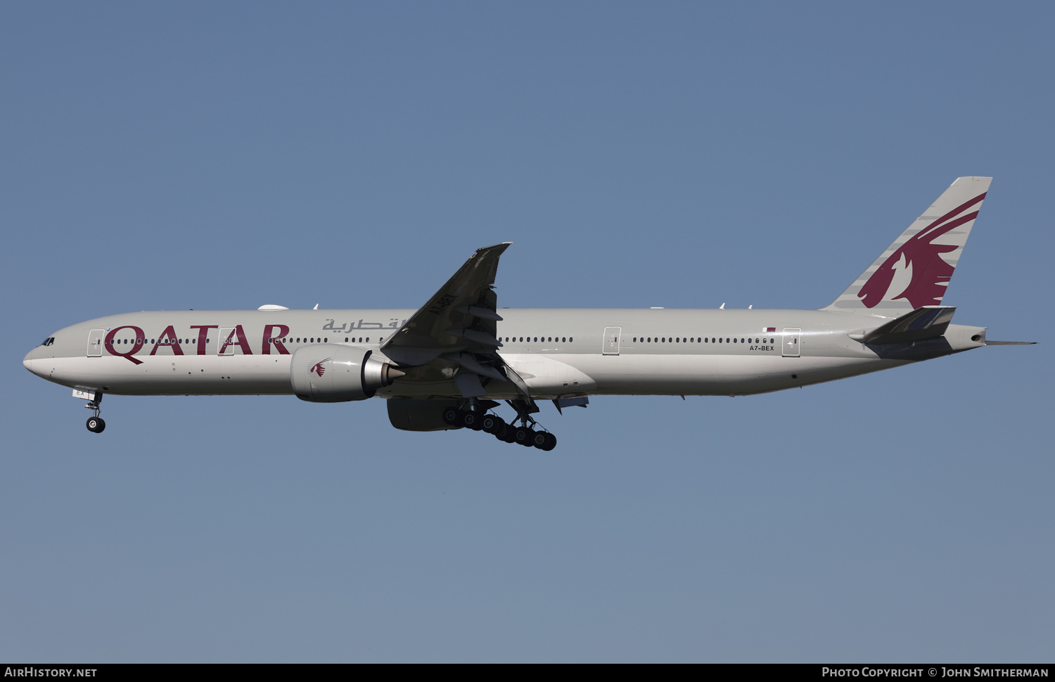 Aircraft Photo of A7-BEX | Boeing 777-300/ER | Qatar Airways | AirHistory.net #395609