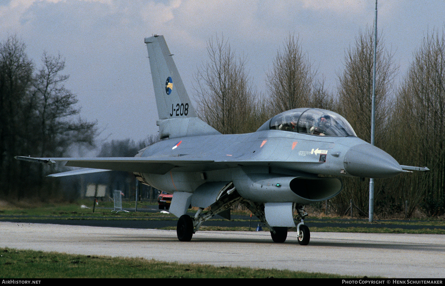 Aircraft Photo of J-208 | General Dynamics F-16B Fighting Falcon | Netherlands - Air Force | AirHistory.net #395651