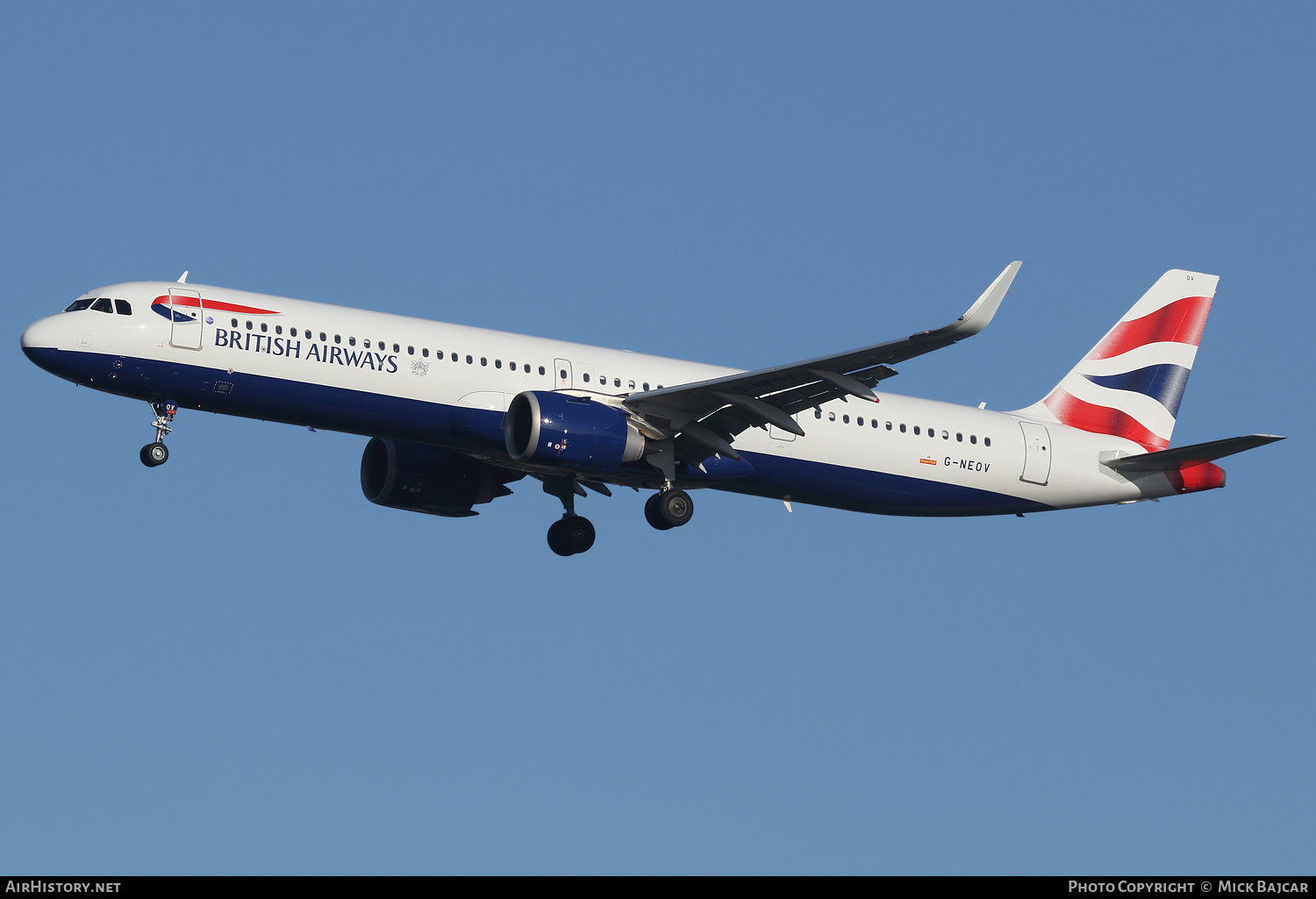 Aircraft Photo of G-NEOV | Airbus A321-251NX | British Airways | AirHistory.net #395656