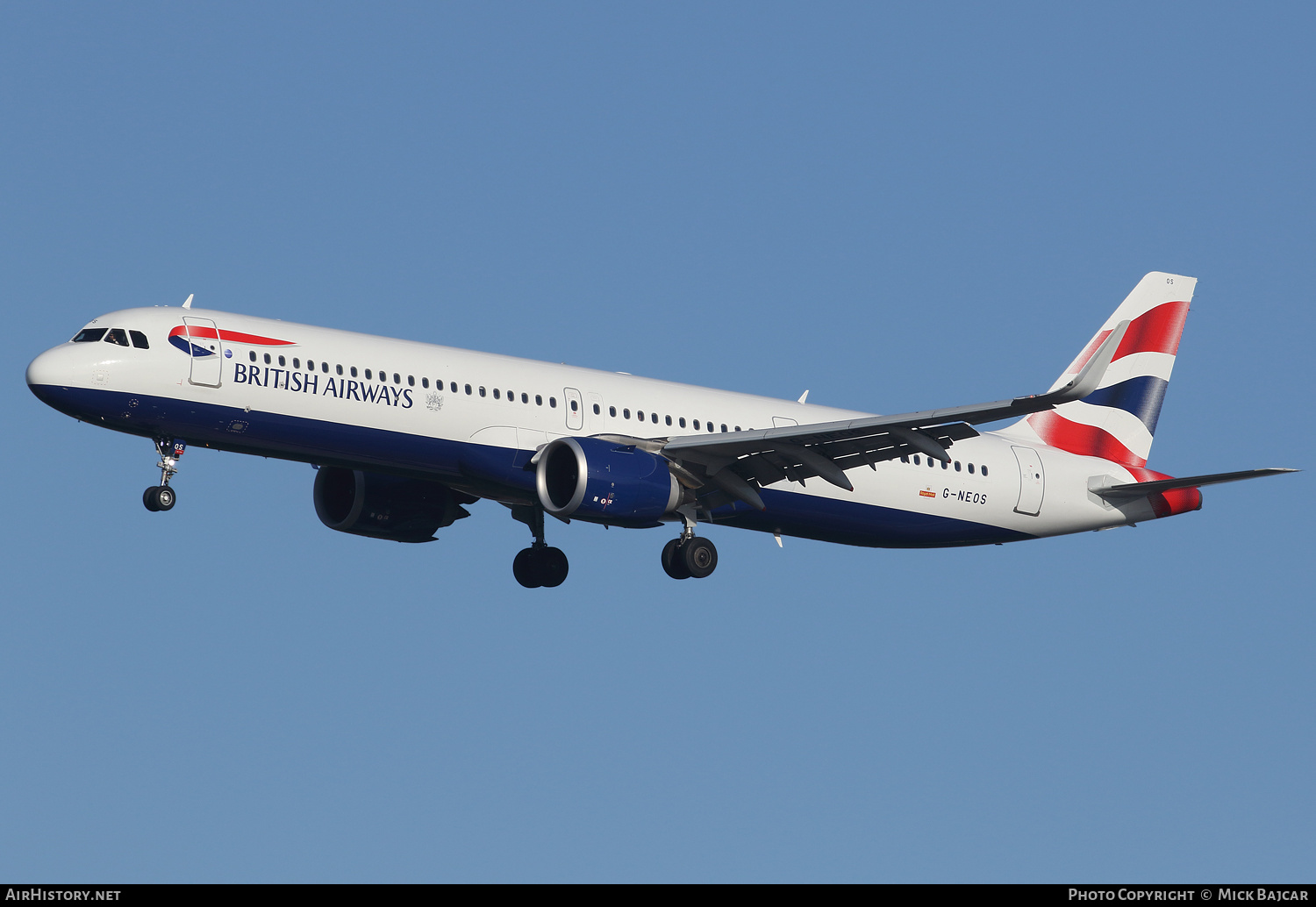 Aircraft Photo of G-NEOS | Airbus A321-251NX | British Airways | AirHistory.net #395659