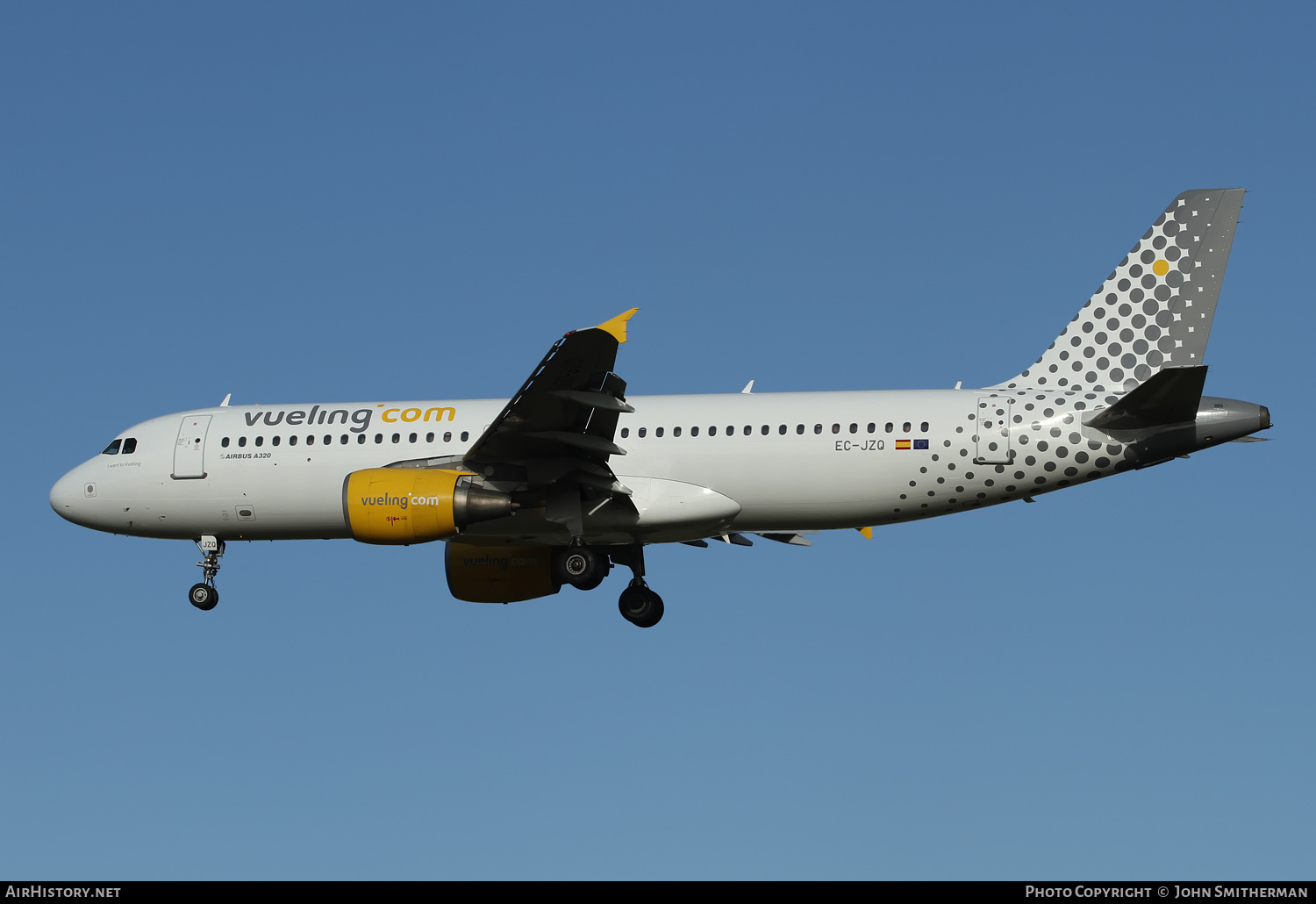 Aircraft Photo of EC-JZQ | Airbus A320-214 | Vueling Airlines | AirHistory.net #395683