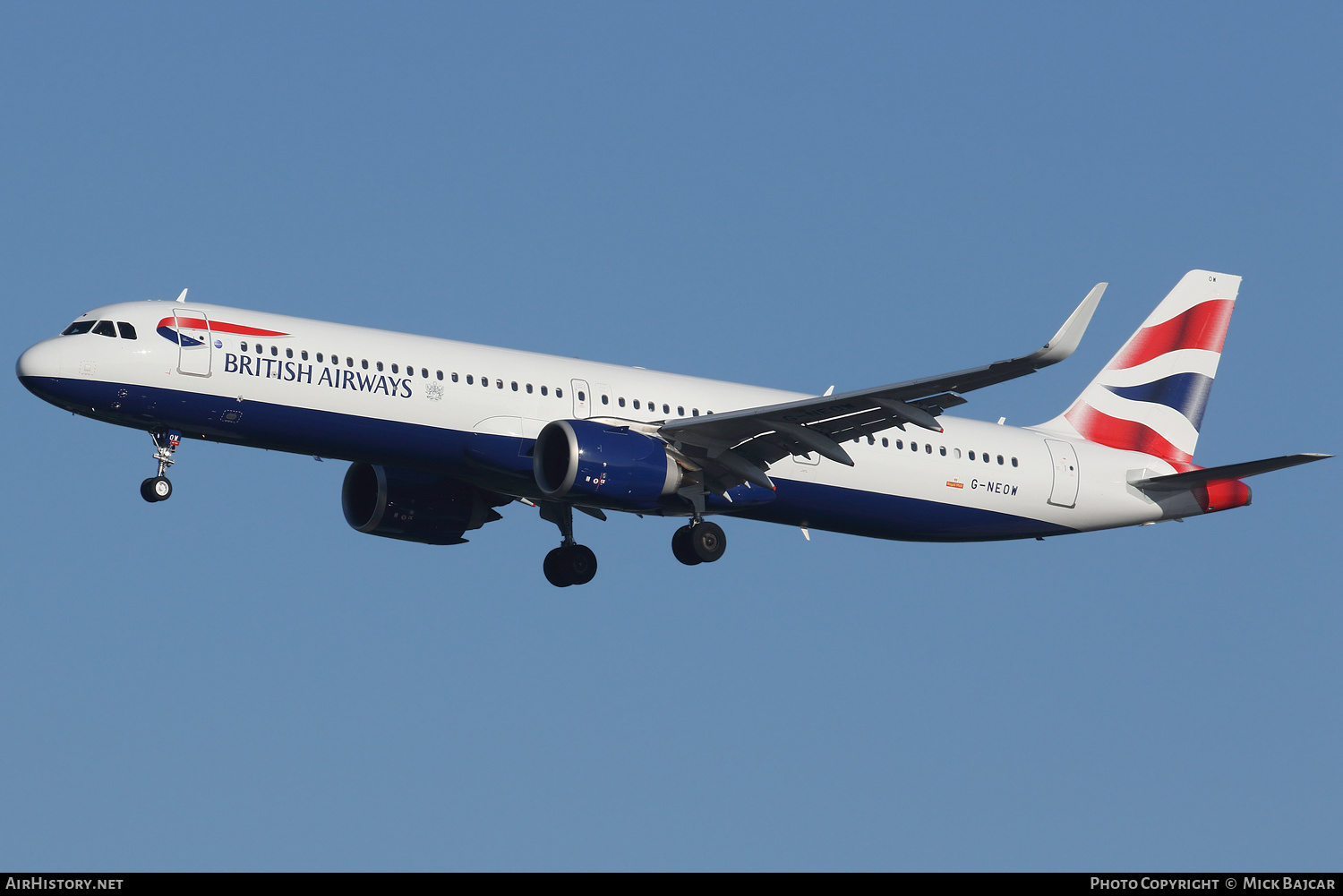 Aircraft Photo of G-NEOW | Airbus A321-251NX | British Airways | AirHistory.net #395692