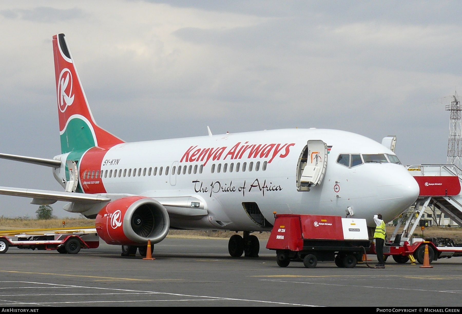 Aircraft Photo of 5Y-KYN | Boeing 737-306 | Kenya Airways | AirHistory.net #395693