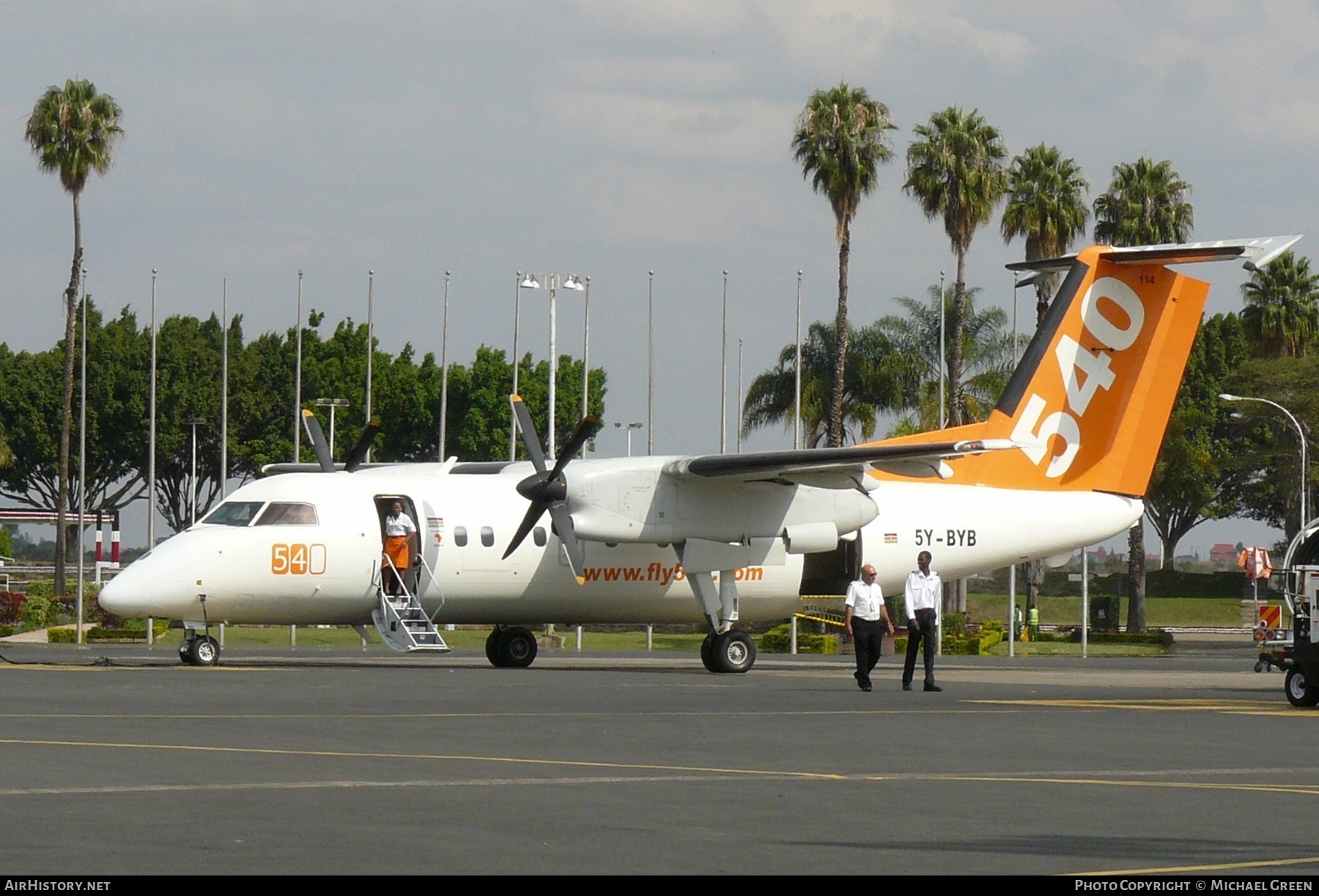 Aircraft Photo of 5Y-BYB | De Havilland Canada DHC-8-102 Dash 8 | Fly540 | AirHistory.net #395696