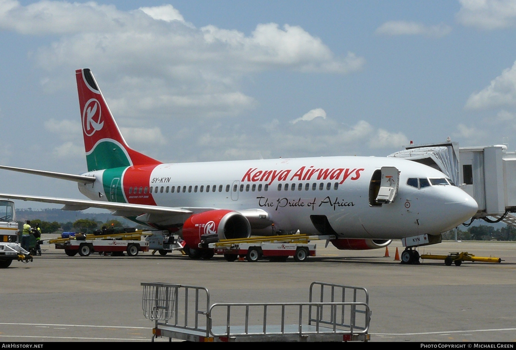 Aircraft Photo of 5Y-KYN | Boeing 737-306 | Kenya Airways | AirHistory.net #395733