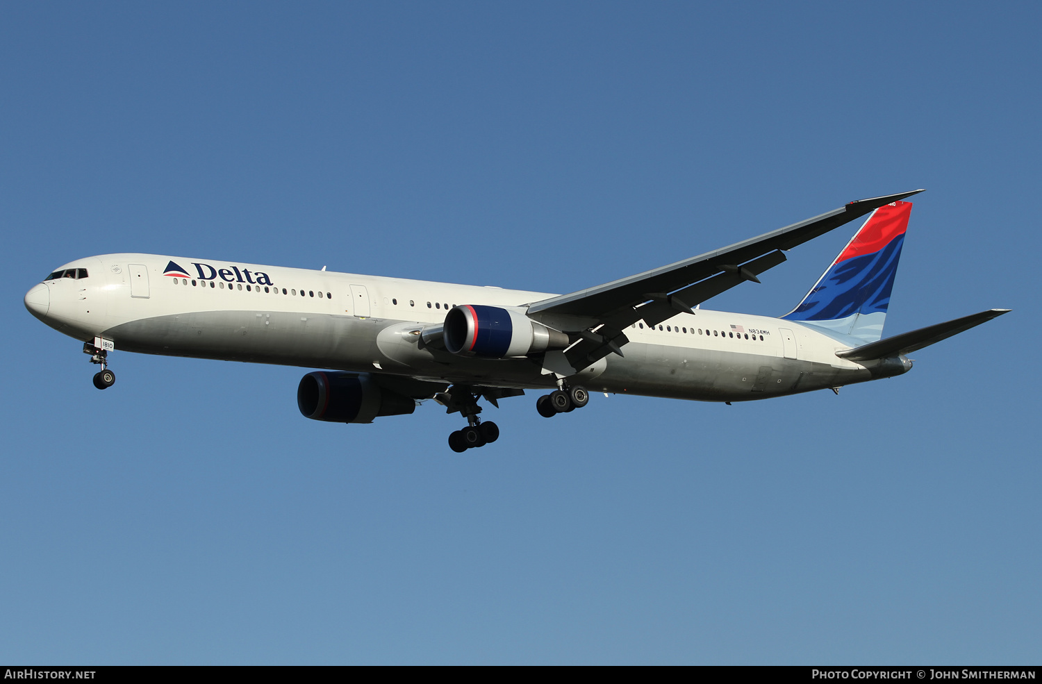 Aircraft Photo of N834MH | Boeing 767-432/ER | Delta Air Lines | AirHistory.net #395749