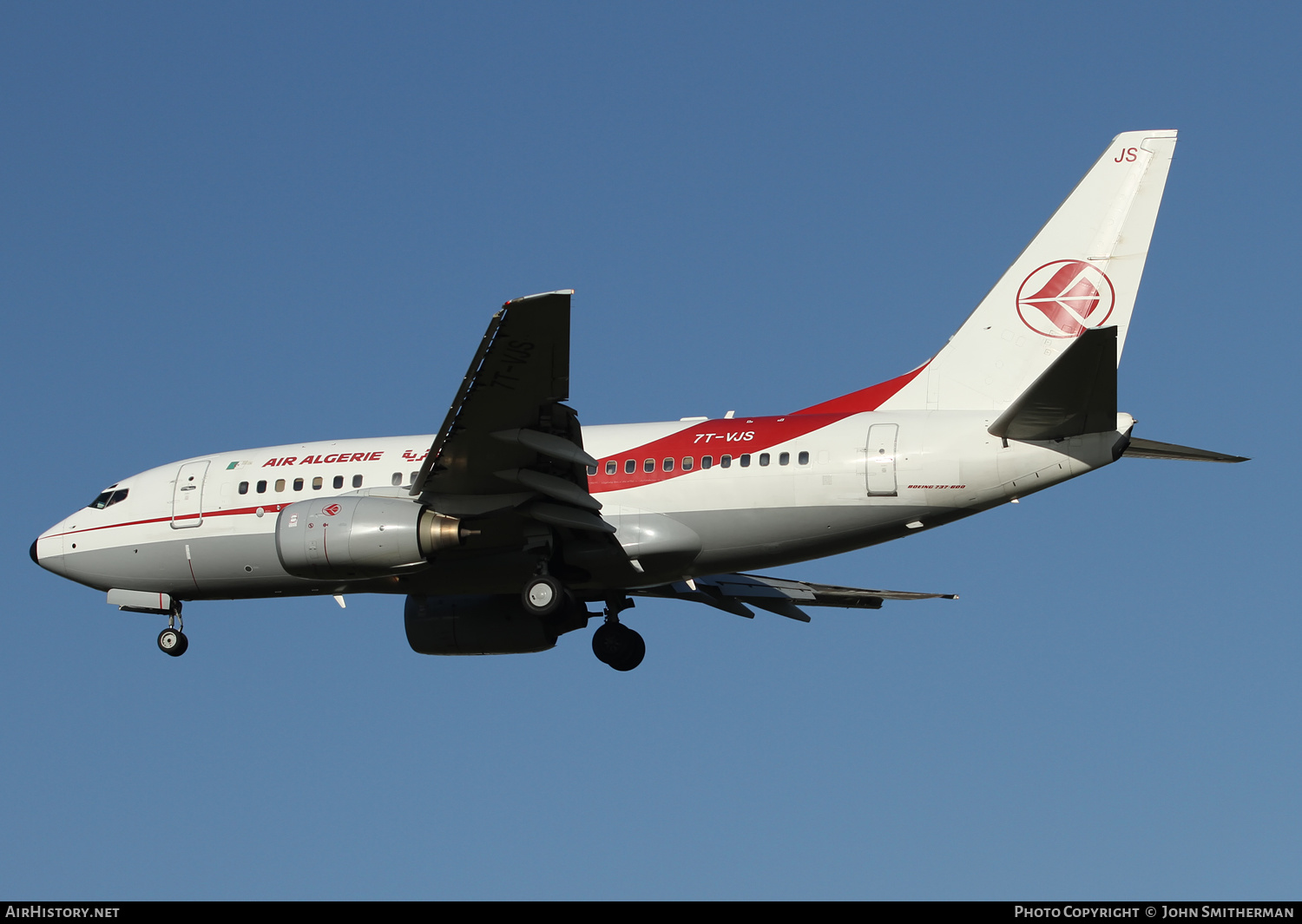 Aircraft Photo of 7T-VJS | Boeing 737-6D6 | Air Algérie | AirHistory.net #395752