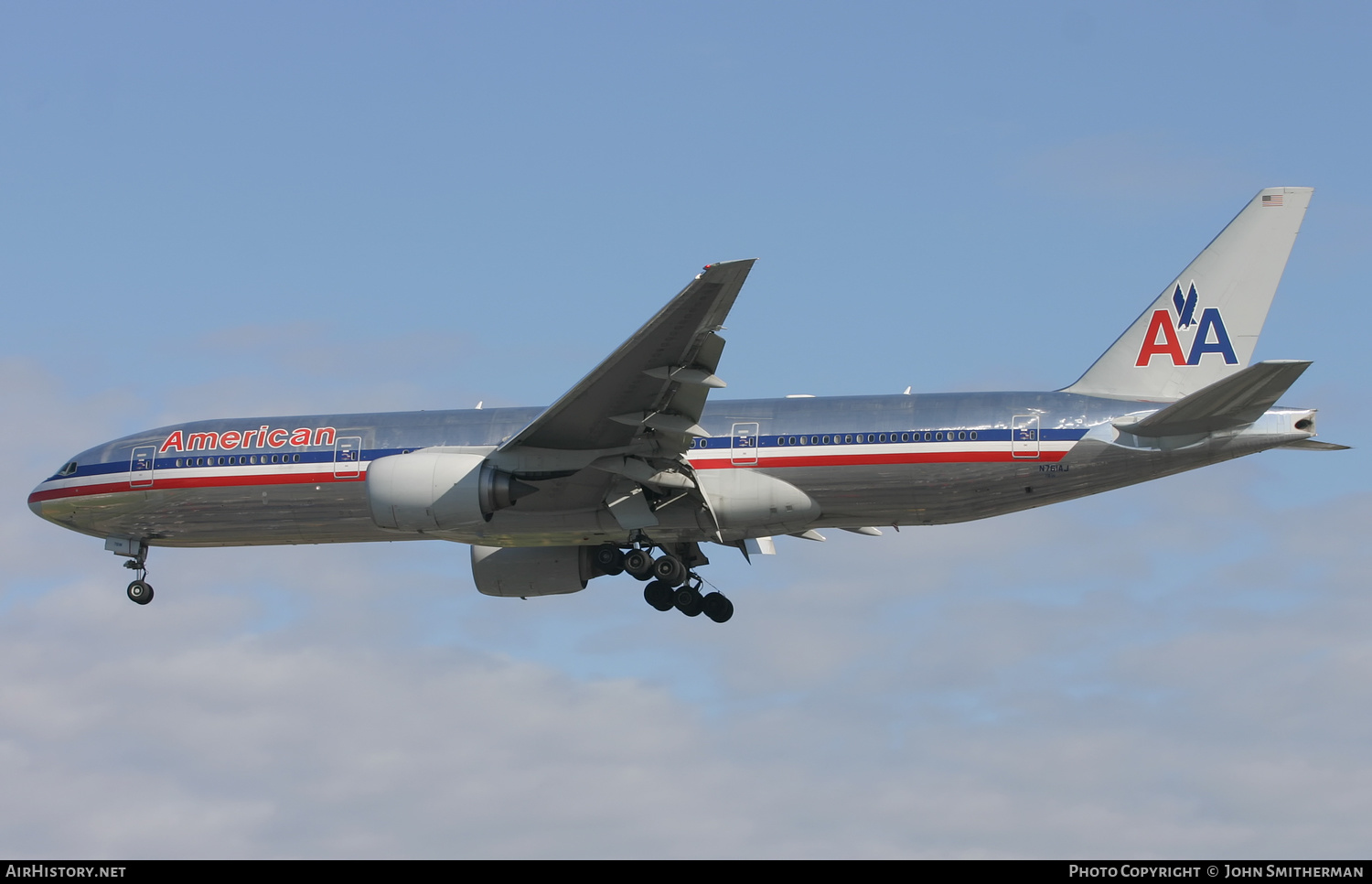 Aircraft Photo of N761AJ | Boeing 777-223/ER | American Airlines | AirHistory.net #395770