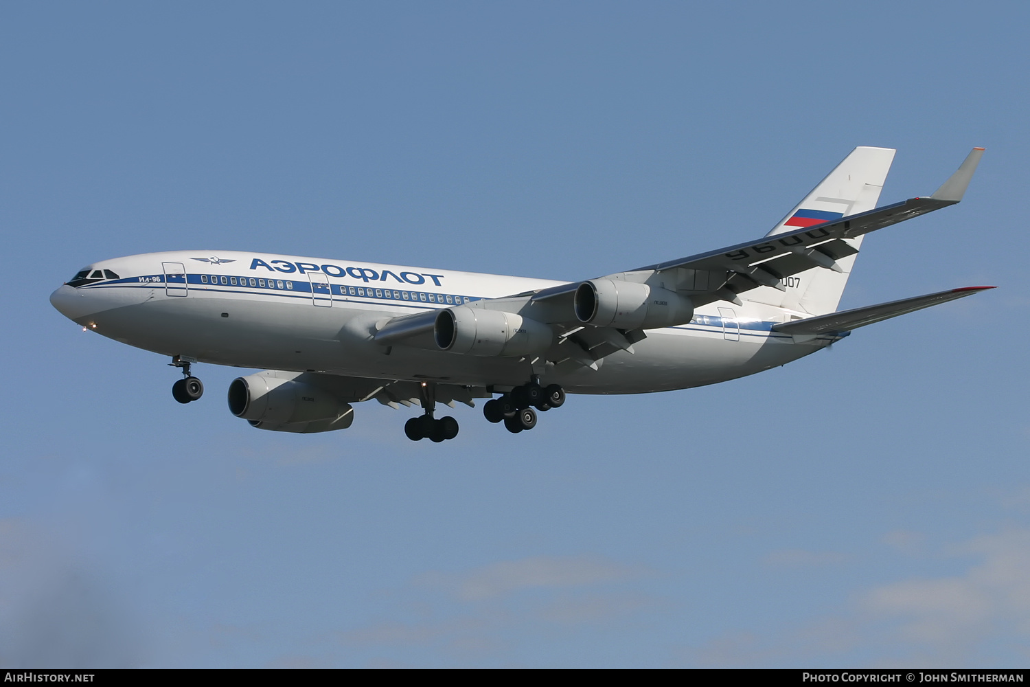 Aircraft Photo of RA-96007 | Ilyushin Il-96-300 | Aeroflot | AirHistory.net #395772