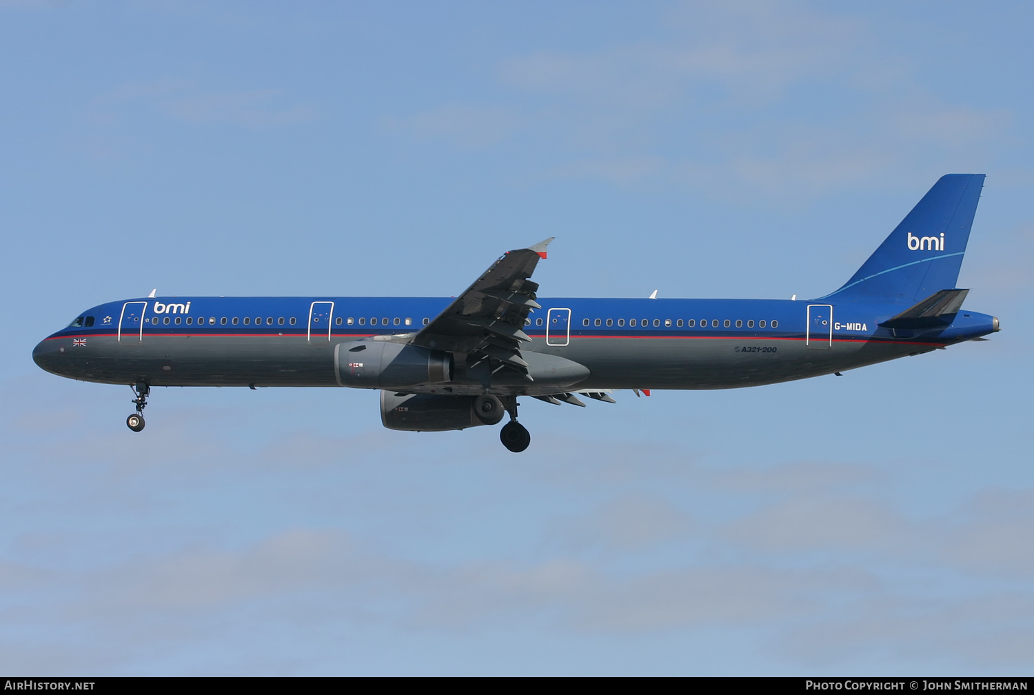 Aircraft Photo of G-MIDA | Airbus A321-231 | BMI - British Midland International | AirHistory.net #395775