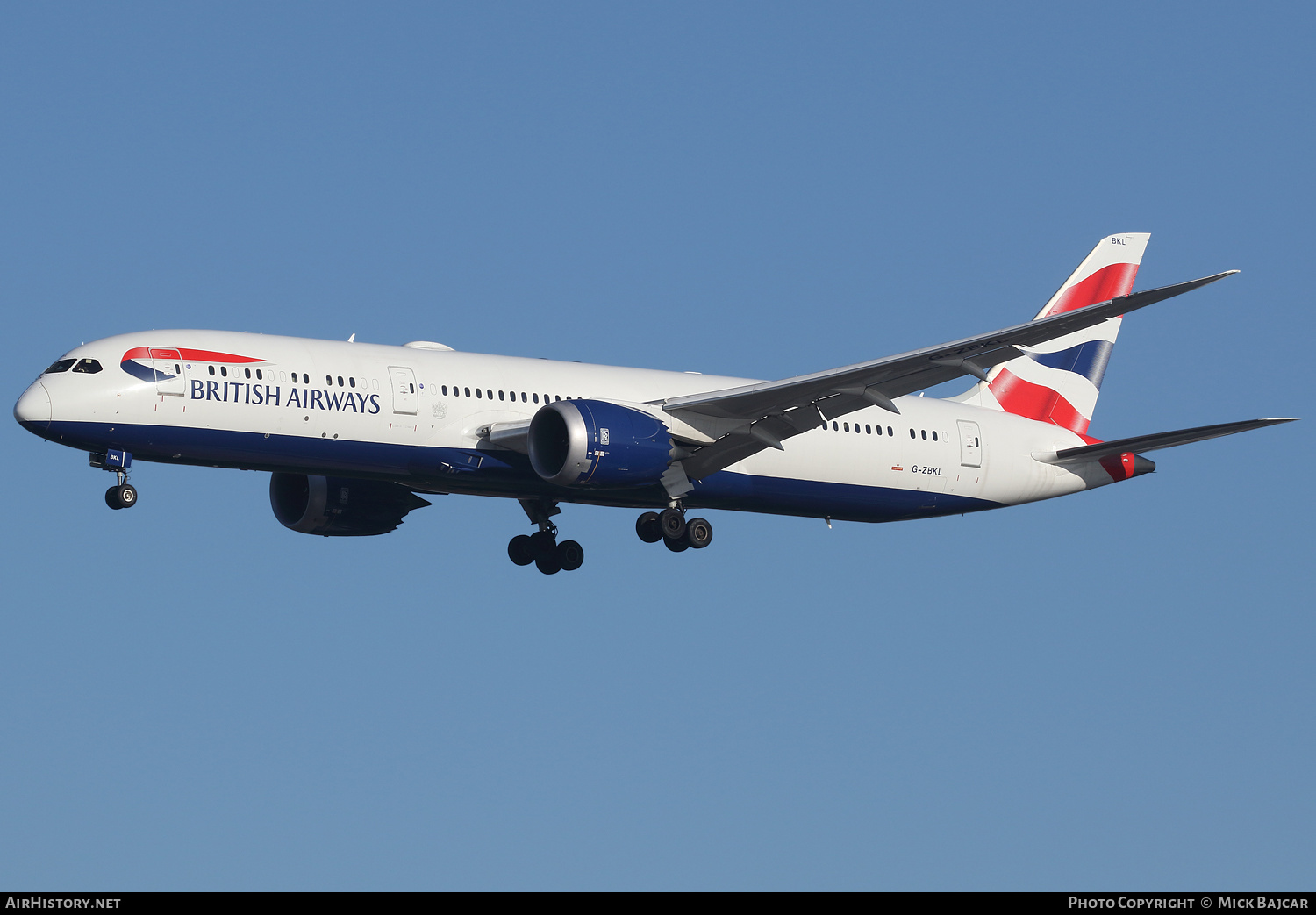 Aircraft Photo of G-ZBKL | Boeing 787-9 Dreamliner | British Airways | AirHistory.net #395784