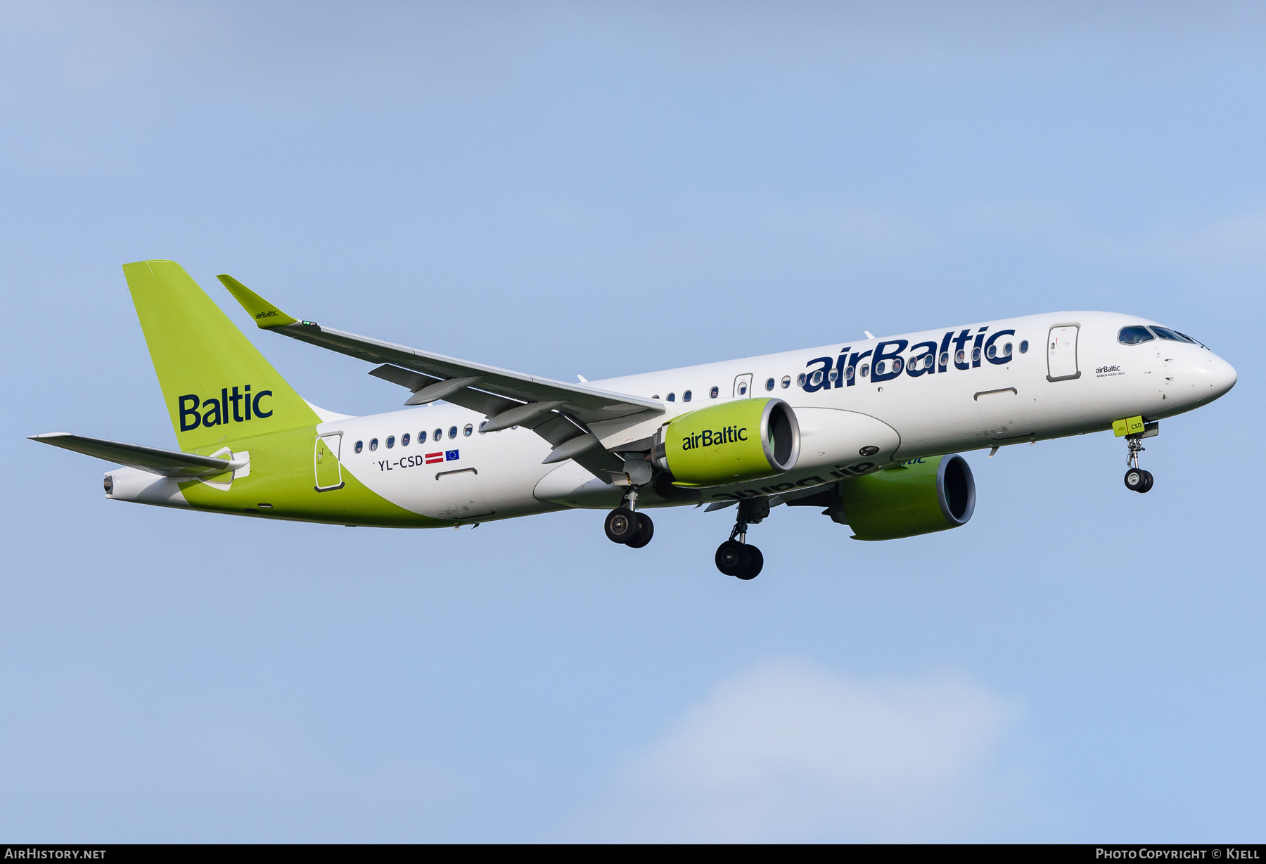 Aircraft Photo of YL-CSD | Airbus A220-371 (BD-500-1A11) | AirBaltic | AirHistory.net #395785