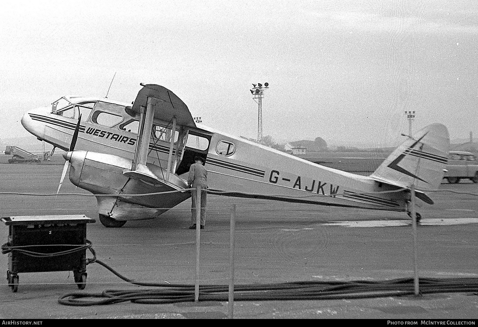 Aircraft Photo of G-AJKW | De Havilland D.H. 89A Dragon Rapide | Westair's Flying Services | AirHistory.net #395837