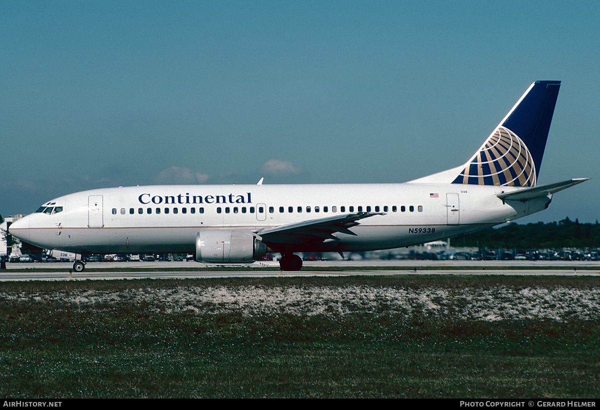 Aircraft Photo of N59338 | Boeing 737-3T0 | Continental Airlines | AirHistory.net #395951