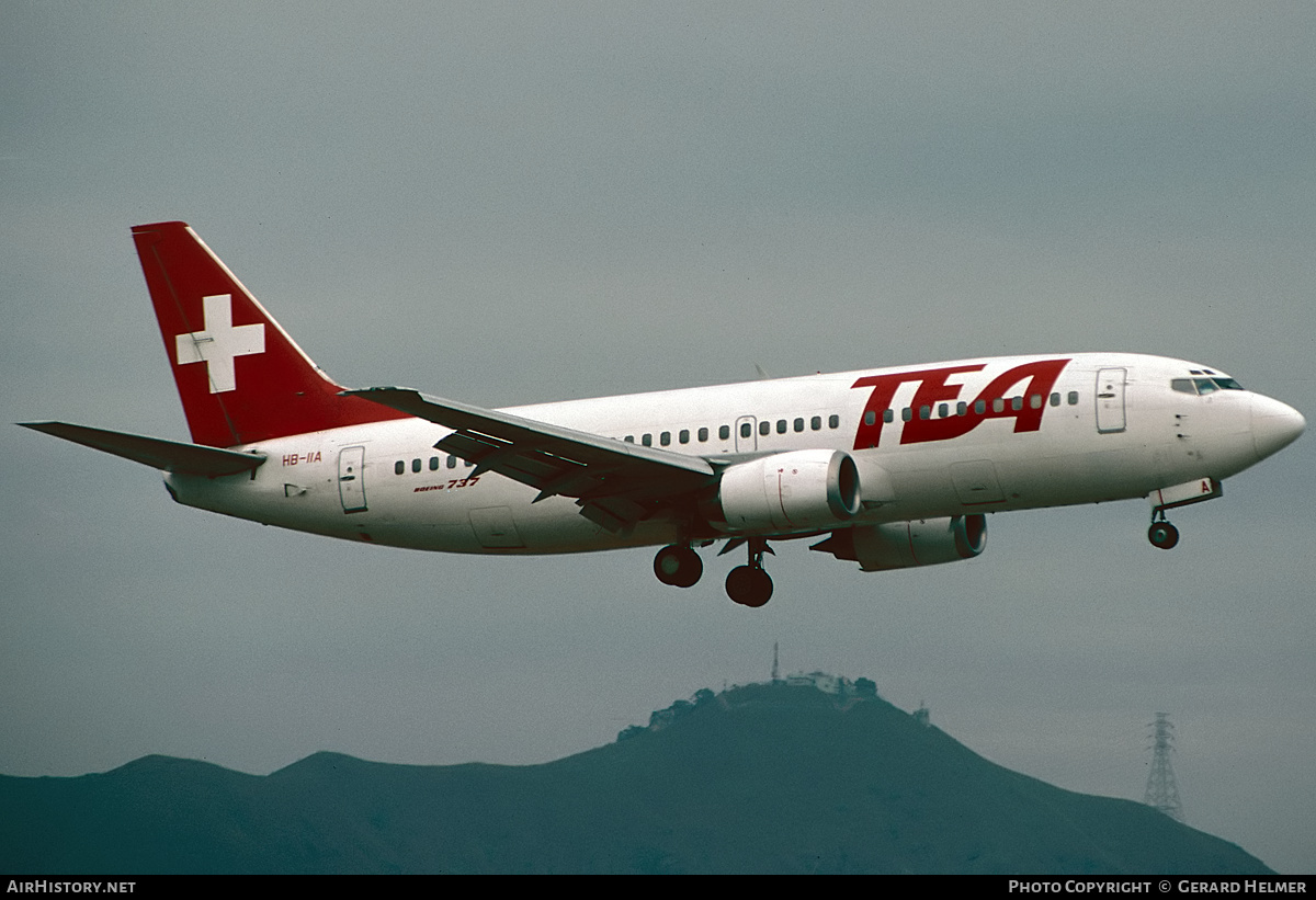 Aircraft Photo of HB-IIA | Boeing 737-3M8 | TEA Switzerland - Trans European Airways | AirHistory.net #395952