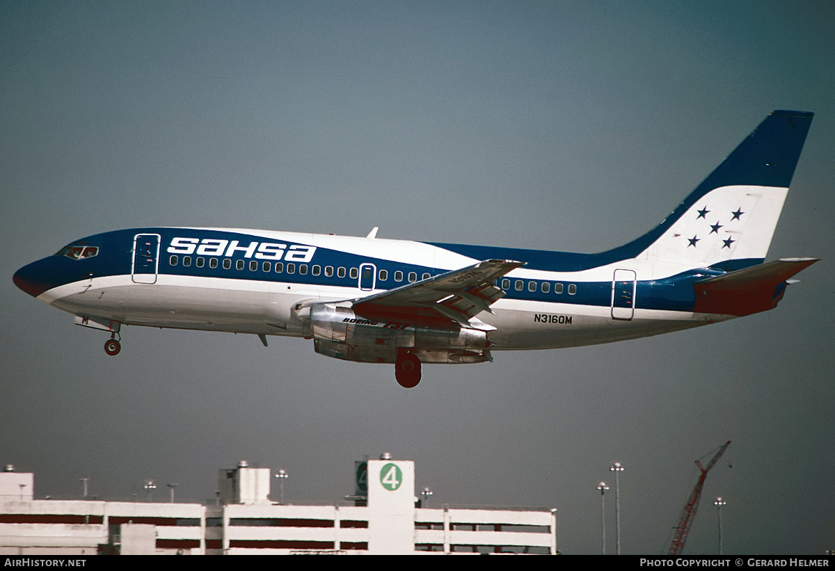 Aircraft Photo of N3160M | Boeing 737-217 | SAHSA - Servicio Aéreo de Honduras | AirHistory.net #395956