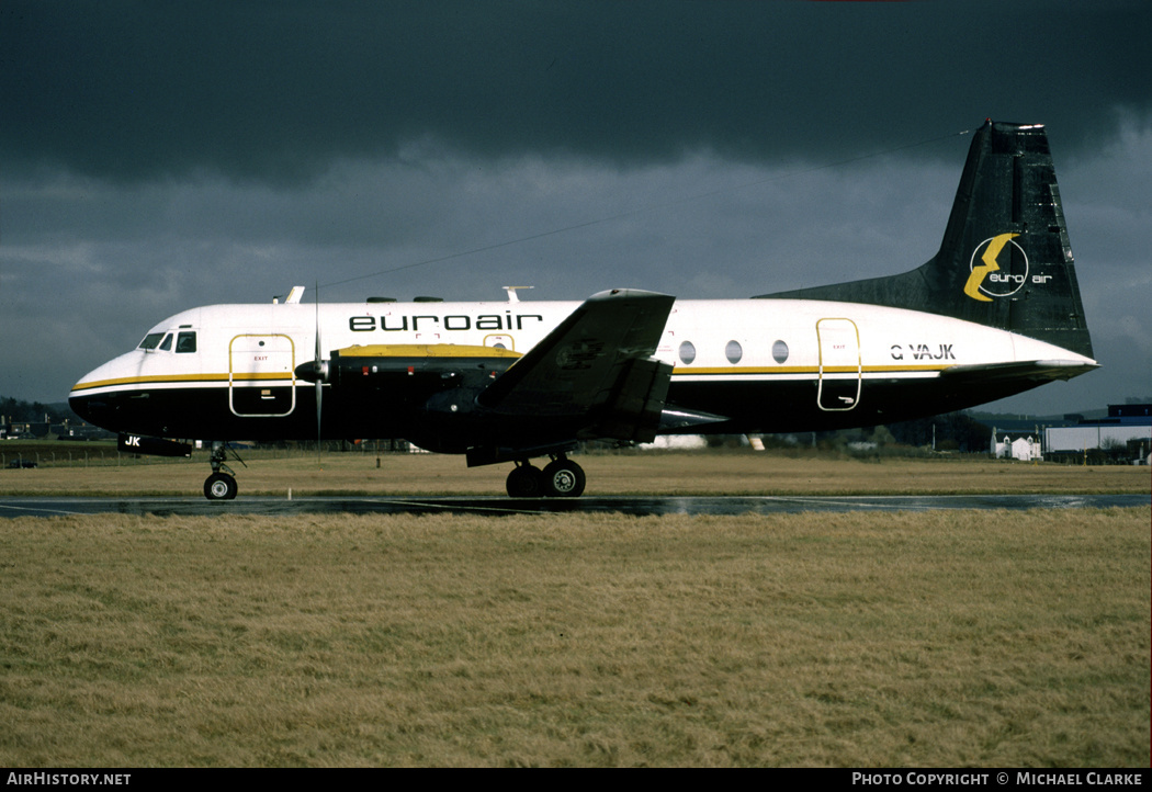 Aircraft Photo of G-VAJK | Hawker Siddeley HS-748 Srs1/105 | Euroair | AirHistory.net #395963
