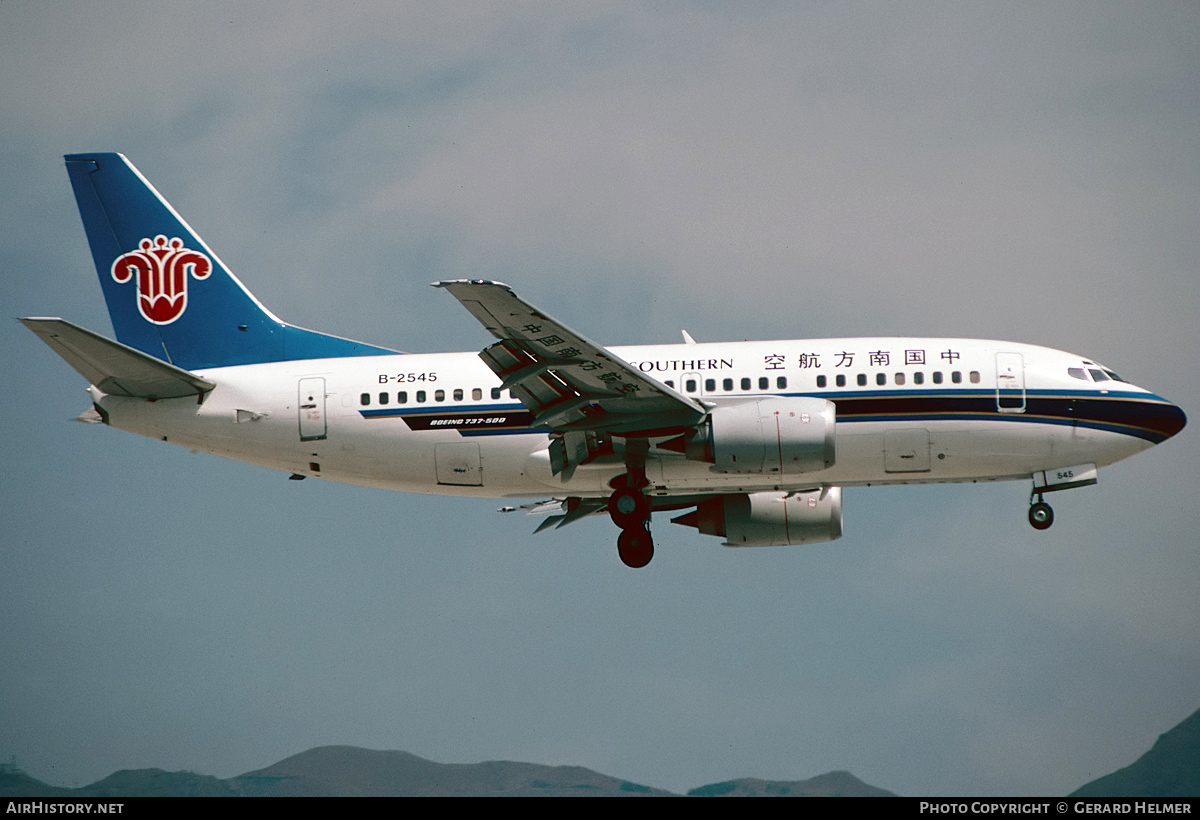 Aircraft Photo of B-2545 | Boeing 737-5Y0 | China Southern Airlines | AirHistory.net #395992