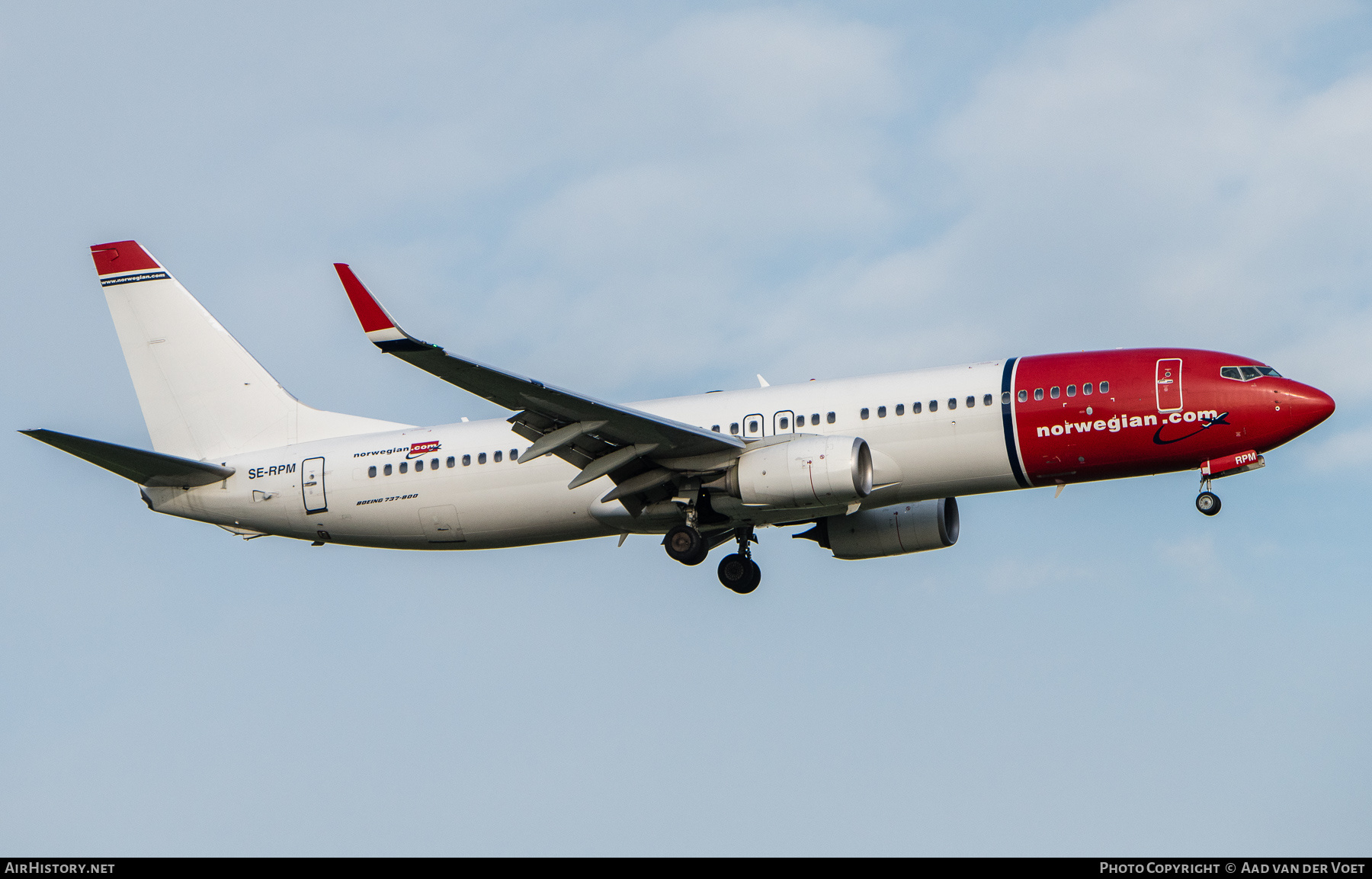 Aircraft Photo of SE-RPM | Boeing 737-8JP | Norwegian | AirHistory.net #396039