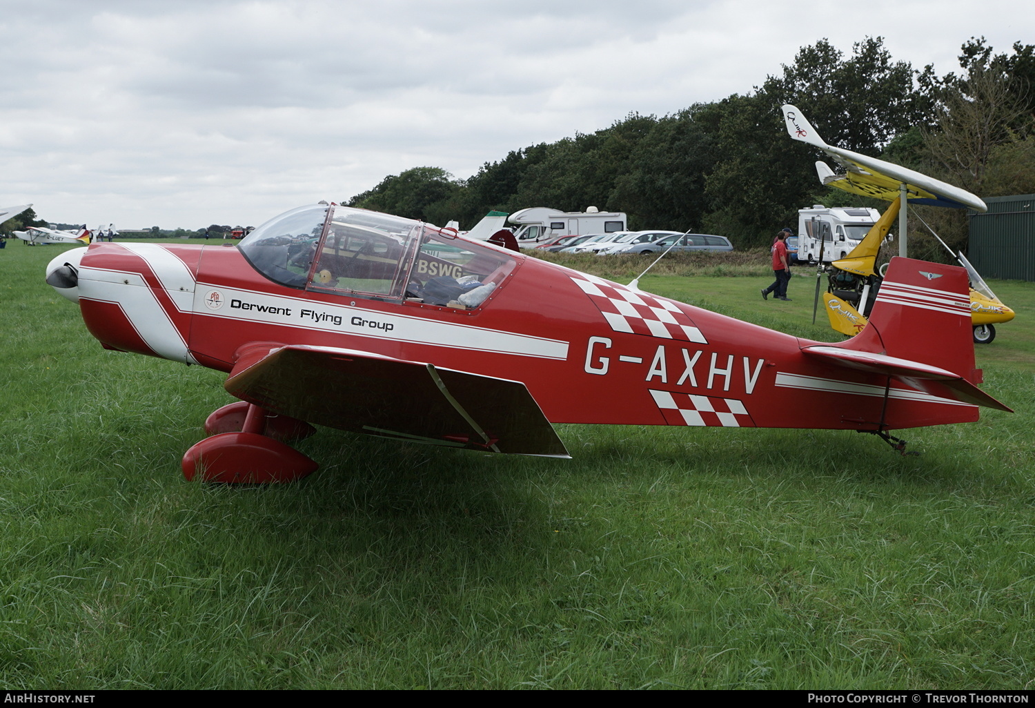 Aircraft Photo of G-AXHV | SAN Jodel D-117A | Derwent Flying Group | AirHistory.net #396132