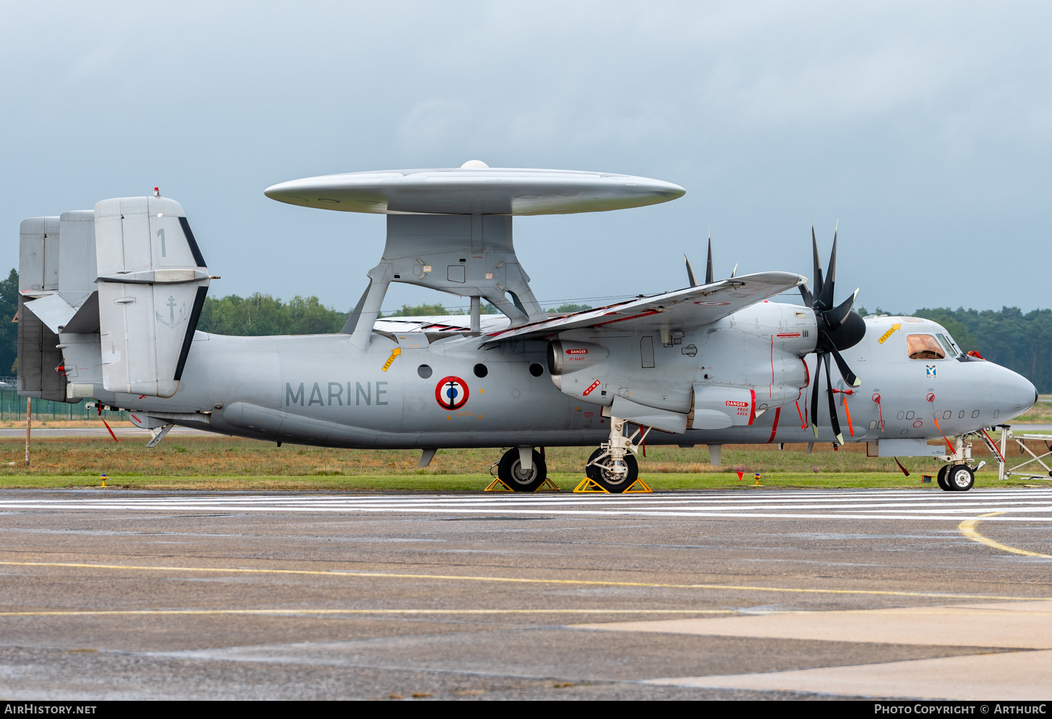 Aircraft Photo of 1 | Grumman E-2C Hawkeye | France - Navy | AirHistory.net #396262