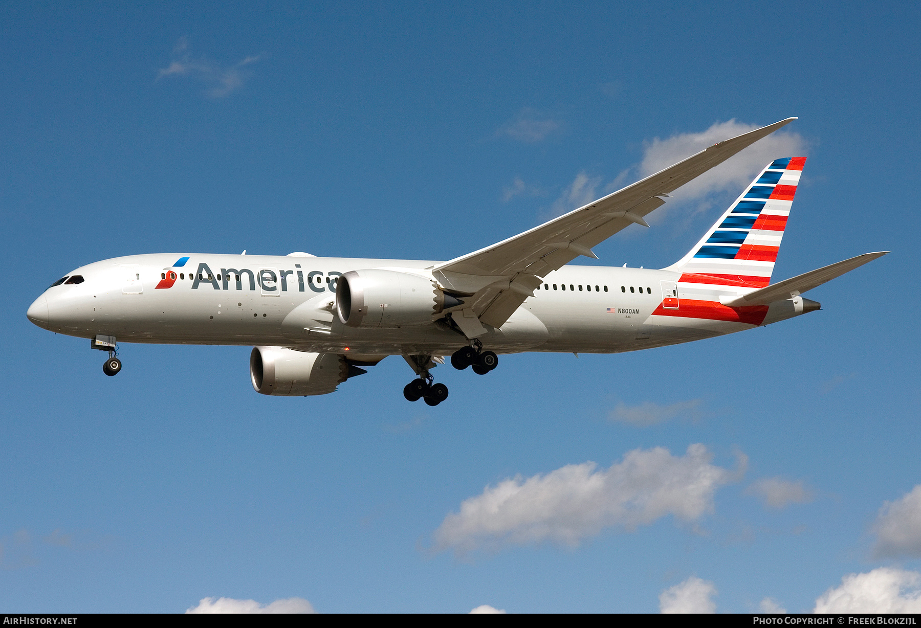Aircraft Photo of N800AN | Boeing 787-8 Dreamliner | American Airlines | AirHistory.net #396306