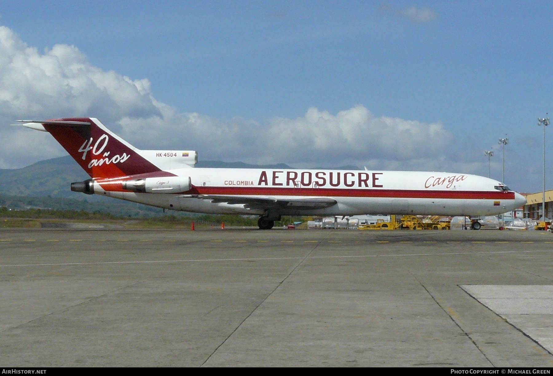 Aircraft Photo of HK-4504 | Boeing 727-2J0/Adv(F) | Aerosucre Carga | AirHistory.net #396344