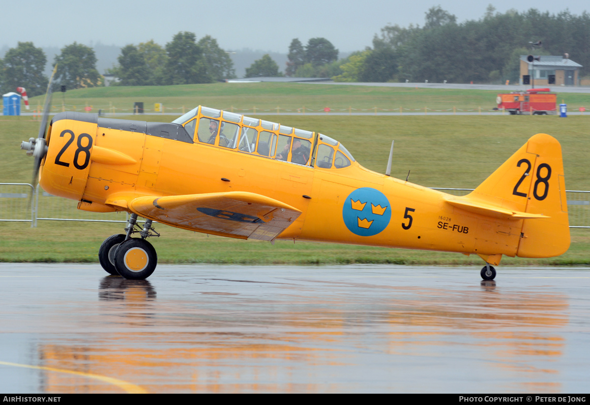 Aircraft Photo of SE-FUB / 16028 | North American Sk16A | Sweden - Air Force | AirHistory.net #396397