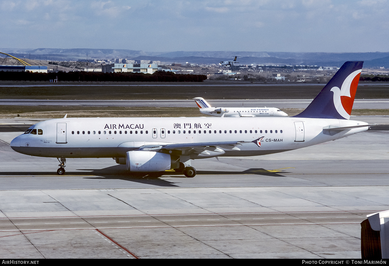 Aircraft Photo of CS-MAH | Airbus A320-232 | Air Macau | AirHistory.net #396401