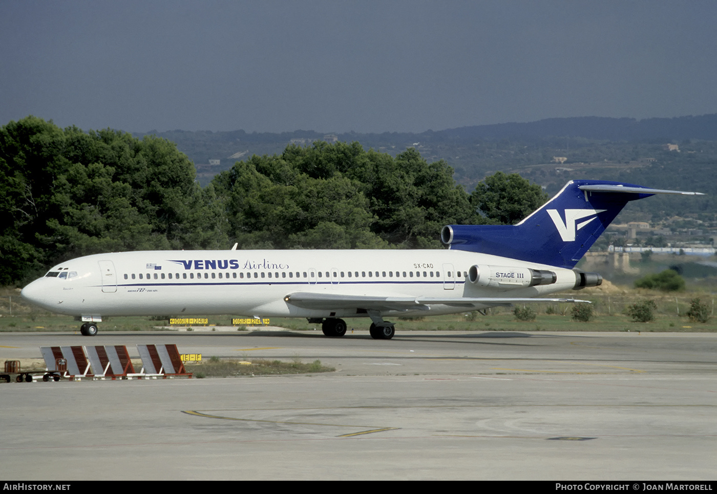 Aircraft Photo of SX-CAO | Boeing 727-264/Adv | Venus Airlines | AirHistory.net #396423