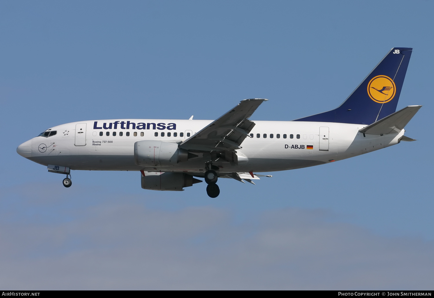 Aircraft Photo of D-ABJB | Boeing 737-530 | Lufthansa | AirHistory.net #396447
