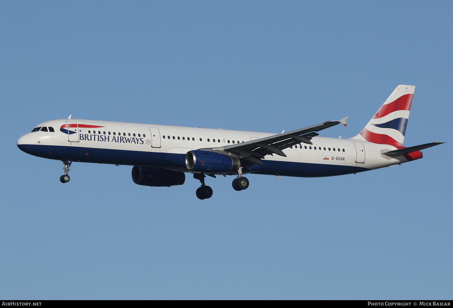 Aircraft Photo of G-EUXK | Airbus A321-231 | British Airways | AirHistory.net #396465