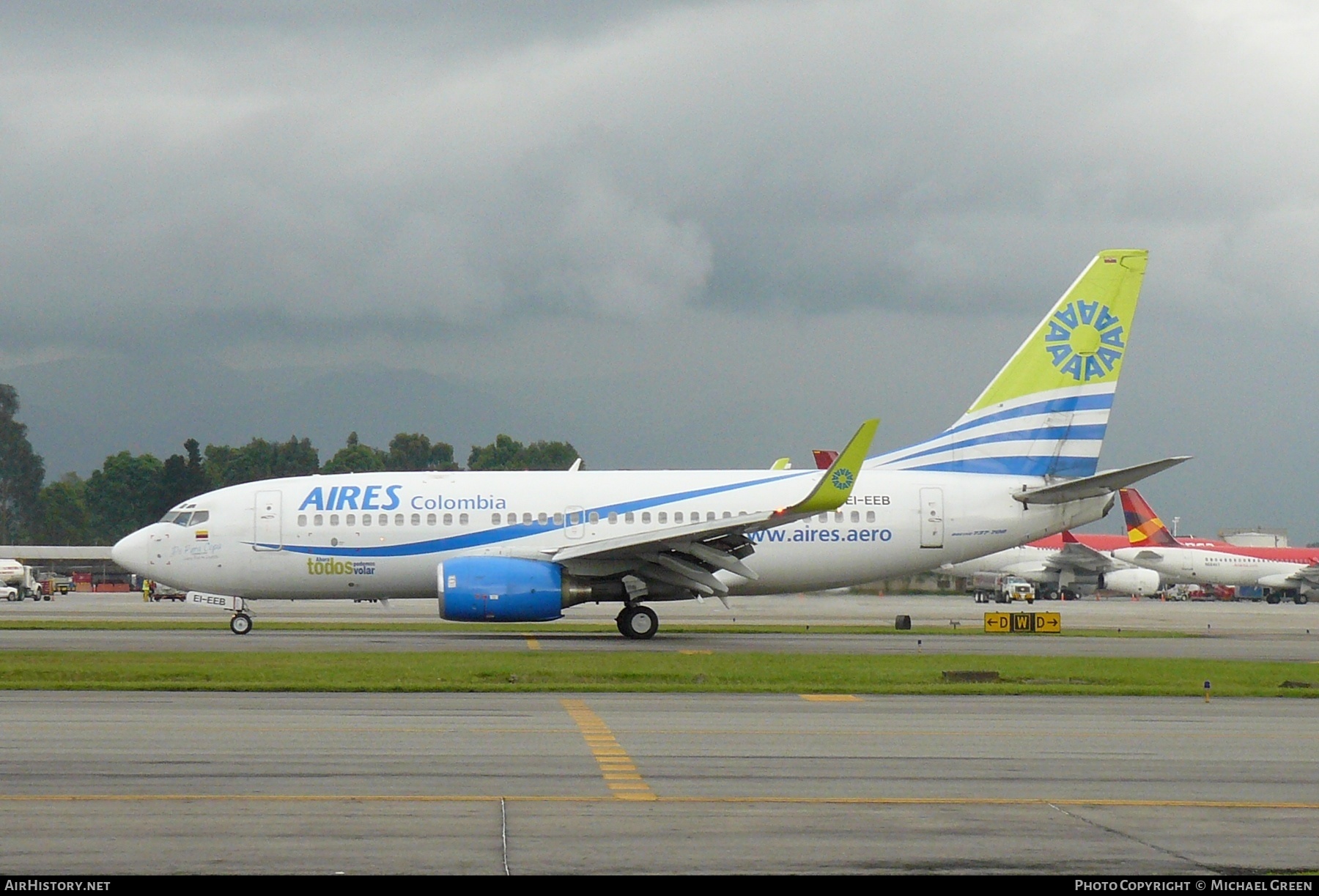 Aircraft Photo of EI-EEB | Boeing 737-73S | AIRES - Aerovías de Integración Regional | AirHistory.net #396510