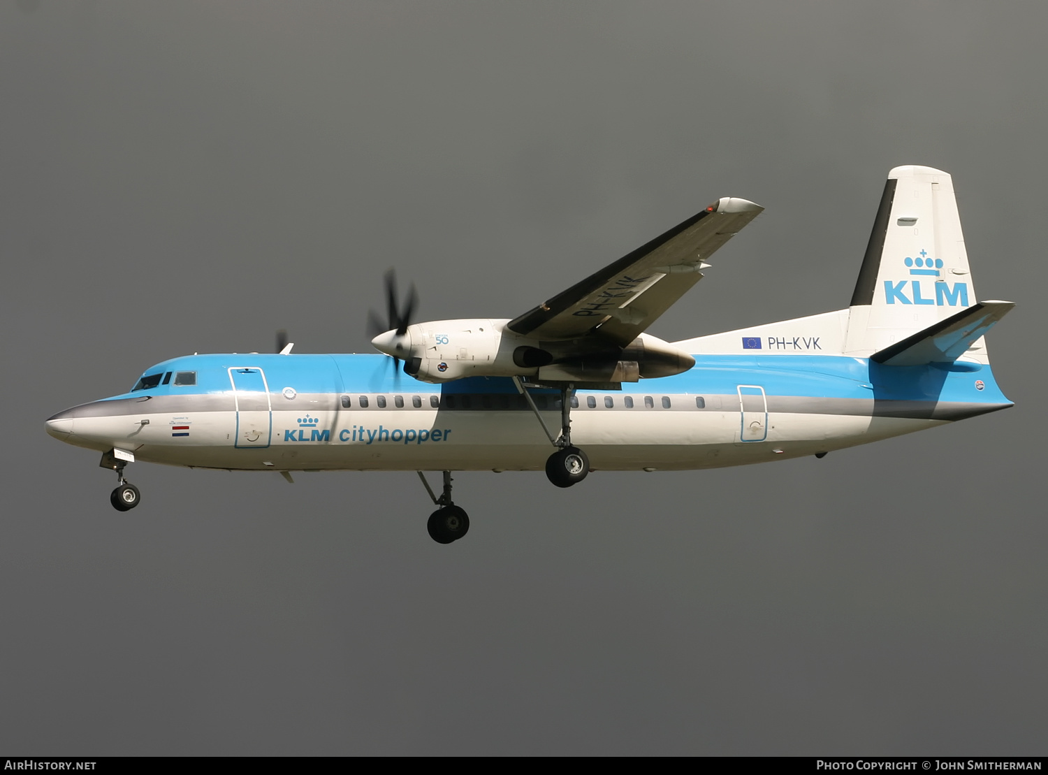 Aircraft Photo of PH-KVK | Fokker 50 | KLM Cityhopper | AirHistory.net #396573
