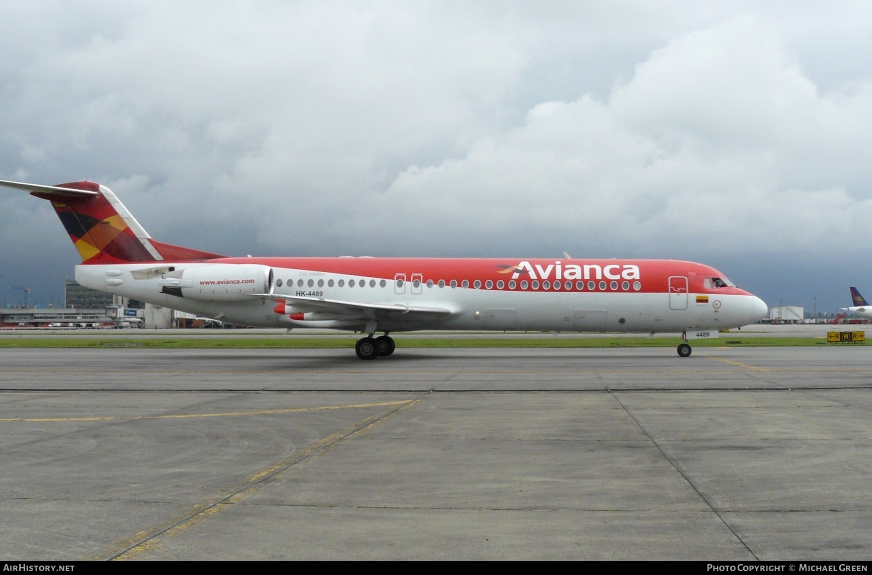 Aircraft Photo of HK-4489 | Fokker 100 (F28-0100) | Avianca | AirHistory.net #396624