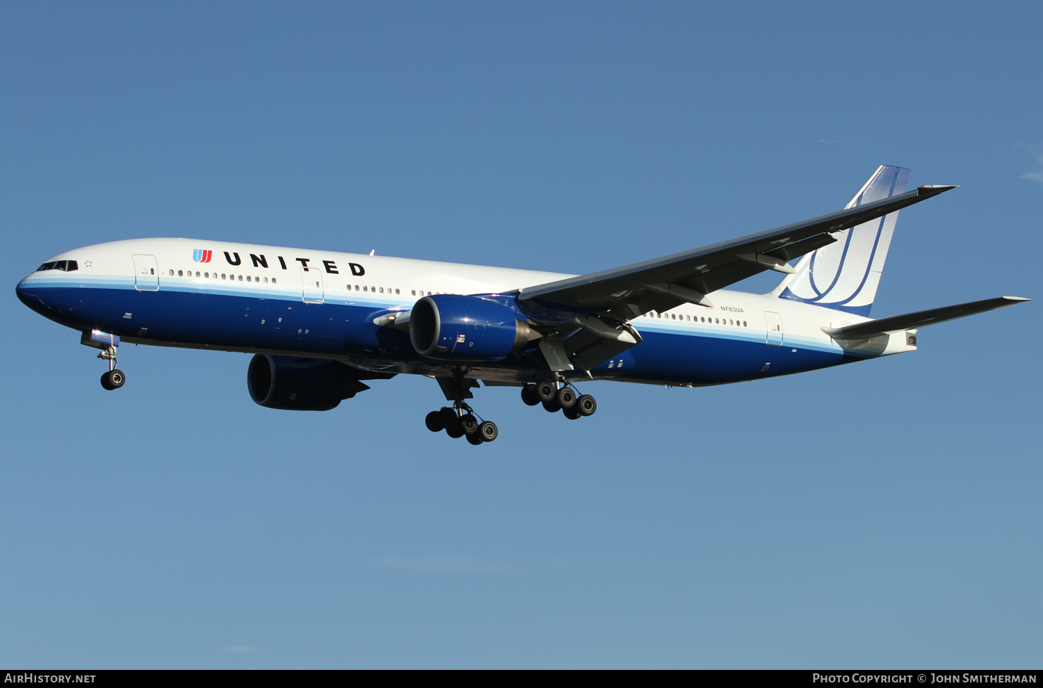 Aircraft Photo of N783UA | Boeing 777-222/ER | United Airlines | AirHistory.net #396653