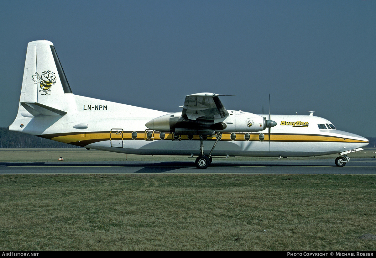 Aircraft Photo of LN-NPM | Fokker F27-100 Friendship | Busy Bee of Norway | AirHistory.net #396717