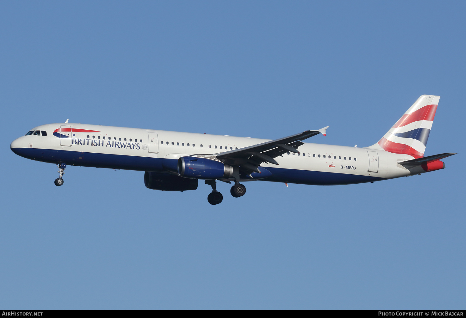 Aircraft Photo of G-MEDJ | Airbus A321-231 | British Airways | AirHistory.net #396786