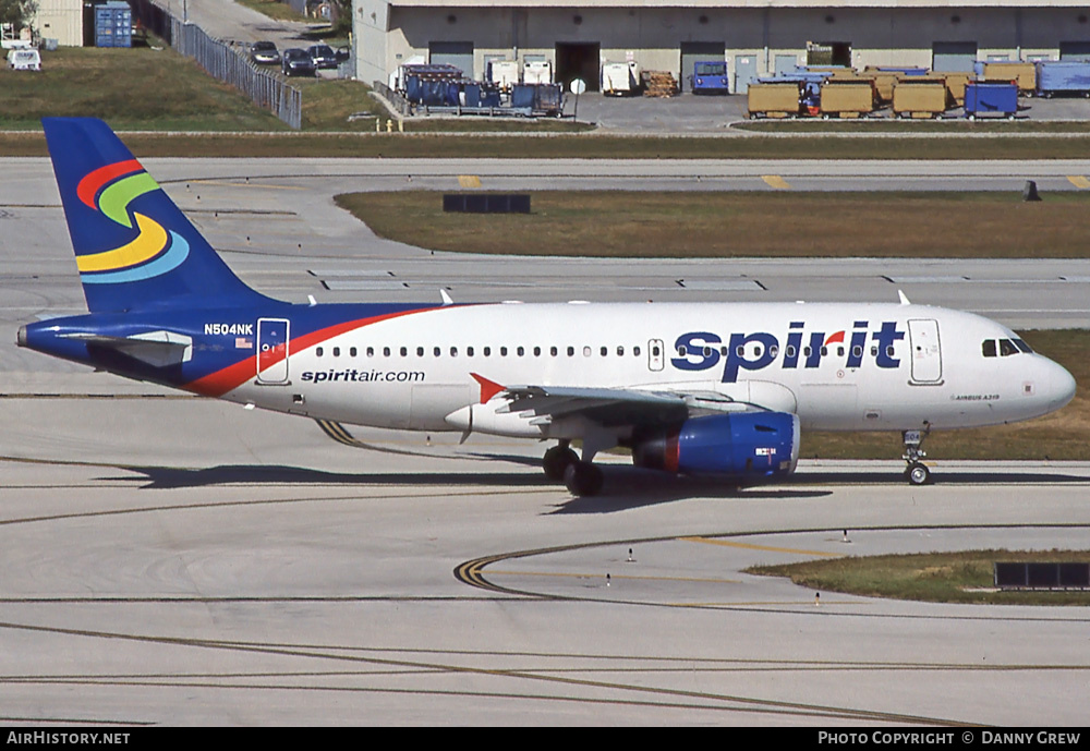 Aircraft Photo of N504NK | Airbus A319-132 | Spirit Airlines | AirHistory.net #396800